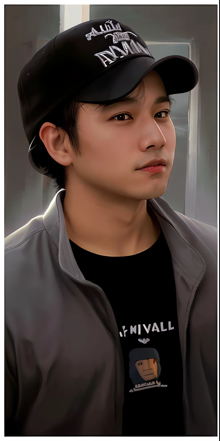 arafed man wearing a black hat and a black shirt, style of ade santora, ramil sunga, headshot profile picture, random artist, with accurate face, close up potrait, inspired by Rudy Siswanto, potrait, full protrait, inspired by I Ketut Soki, andy worhol, protrait, josan gonzales!!!