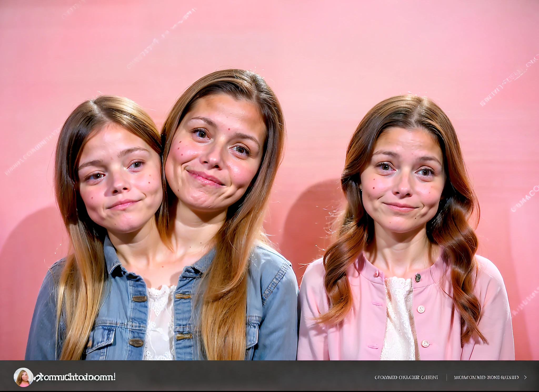 2heads, two headed girl, (mom and daughter attached to each other:1.5), (one of the conjoined heads is a young child:1.5), (one torso:1.5), (female:1.5), (blonde:1.5), (two heads attached to one body:1.4), conjoined twins, heads side by side, one body, young, uncomfortable, barefoot, bare breasts