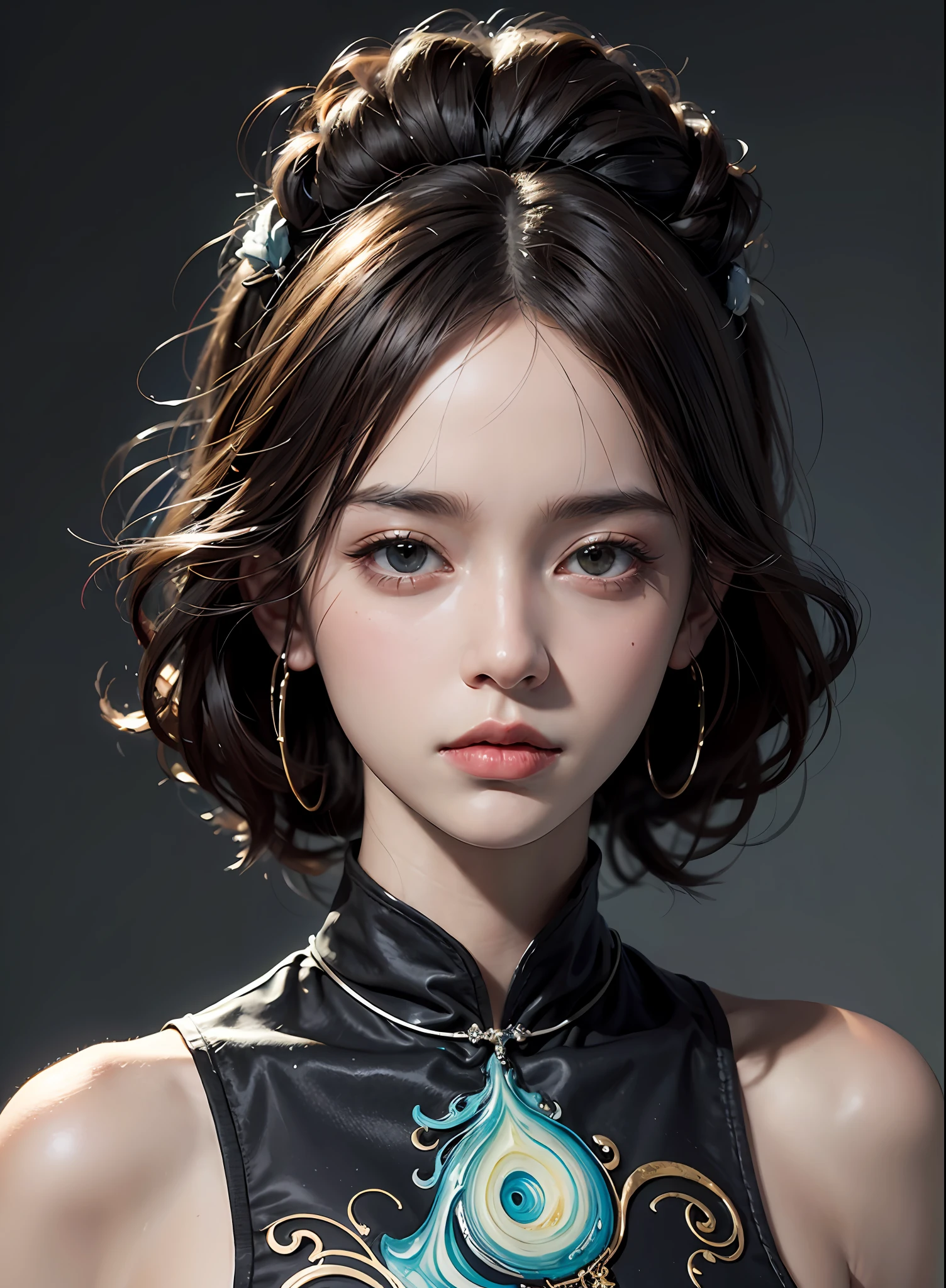 (Dynamic:0.8),(Masterpiece:1.2),(Realism:1.2), (Realistic original photos:1.4), (insanely details:1.2), (超A high resolution:1.2), Unity 32k wallpaper, Best quality, Beautiful face, focus face,
(Fully dressed:1.2),
Studio Ghibli style Princess Momonock, (Monok dress), fully covered, Jean Baptiste Monge(Jean Baptiste Monge)of beautifully smooth gouache paintings, incorporating ink flow, Calligraphy, acrylic pour, Chinese ink, and color art, in an art nouveau style,
{Best quality}, {{Masterpiece}}, {A high resolution}, Original, Very detailed 32k wallpaper, {An extremely delicate and beautiful},Beautiful face