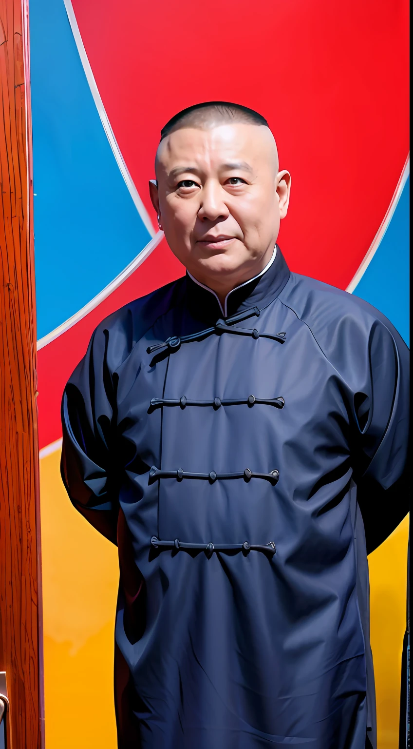 Guo Degang,Frontal bust photo,comedian,Look at the camera,ID photo