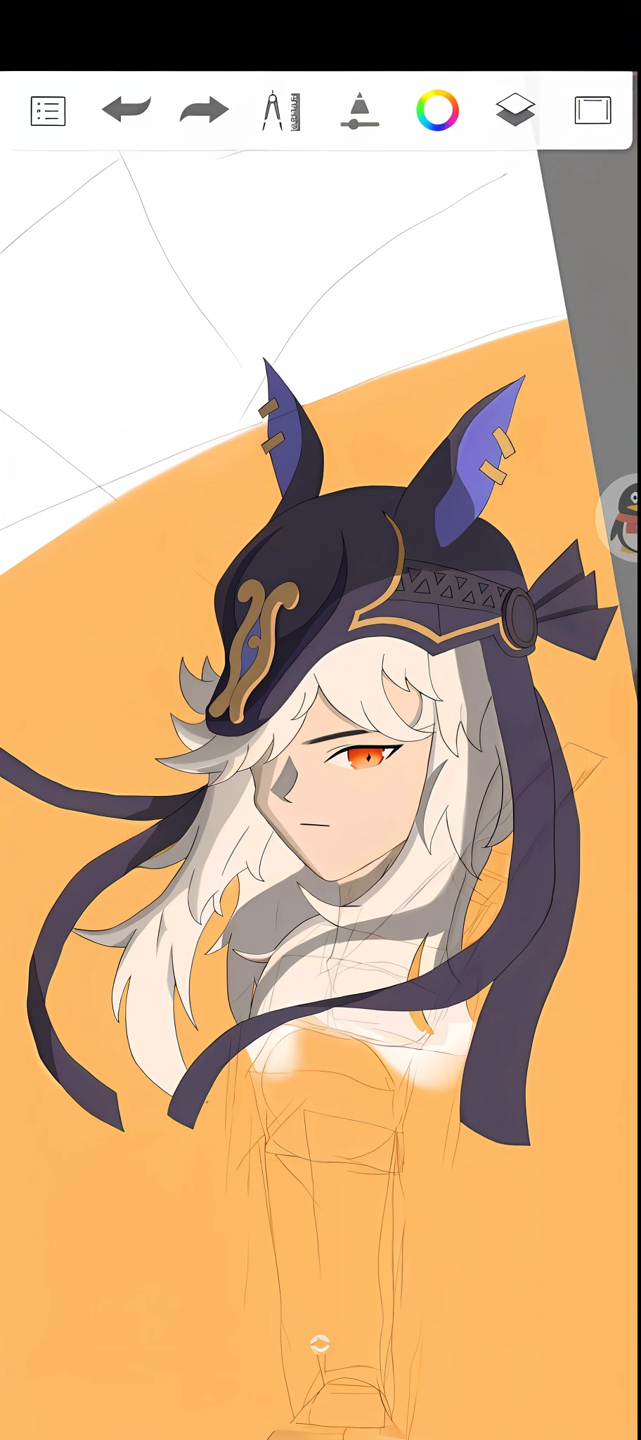 Anime boy with cat ears and hat on his head, half invoker half megumin, Ayaka Genshin impact, Keqing from Genshin Impact, Genshin impact's character, Genshin, ayaka game genshin impact, zhongli from genshin impact, Genshin Impact style, onmyoji portrait, flat anime style shading