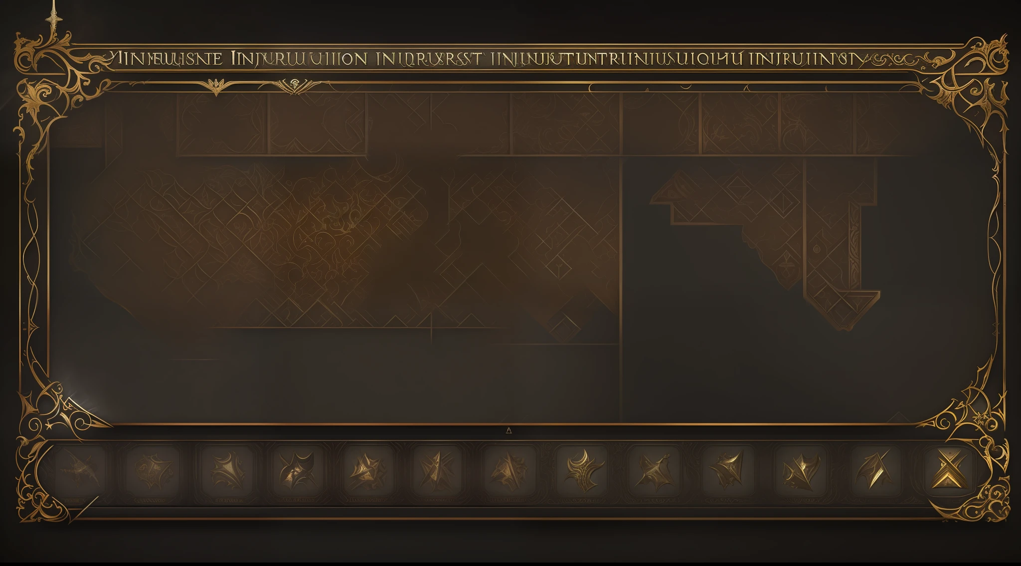 game about the medieval Inquisition inventory baroque On a black background UI for RPG game about medieval inquisition white bones white letters white frame white patterns baroque curls stylish inventory inventory inventory anatomy blood darkness horror