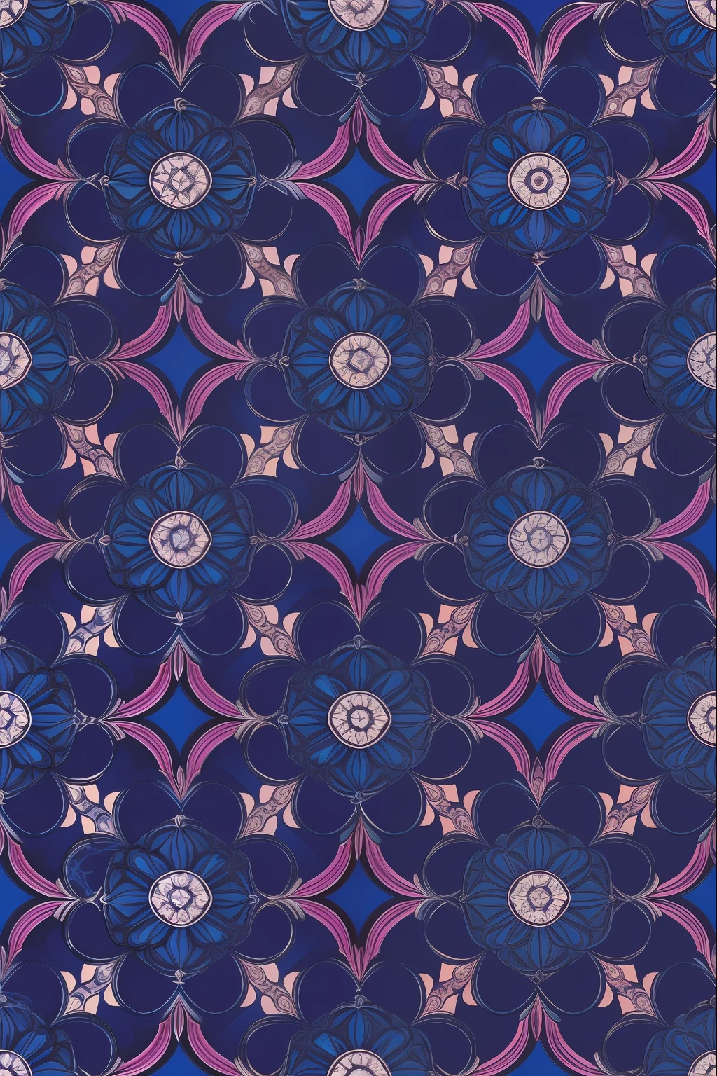 jewelry pattern, azul escuro, fundo black