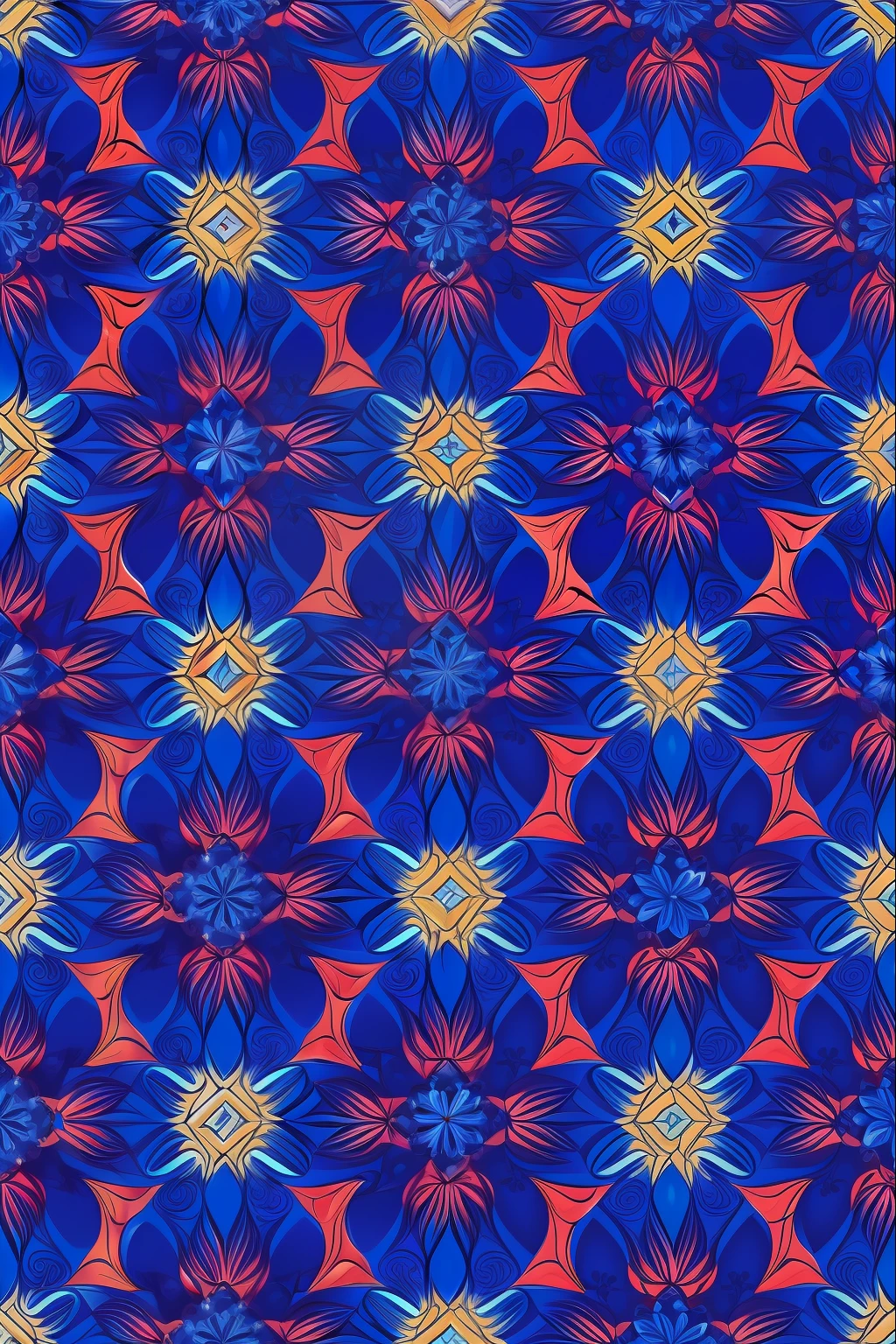 jewelry pattern, azul escuro, fundo black