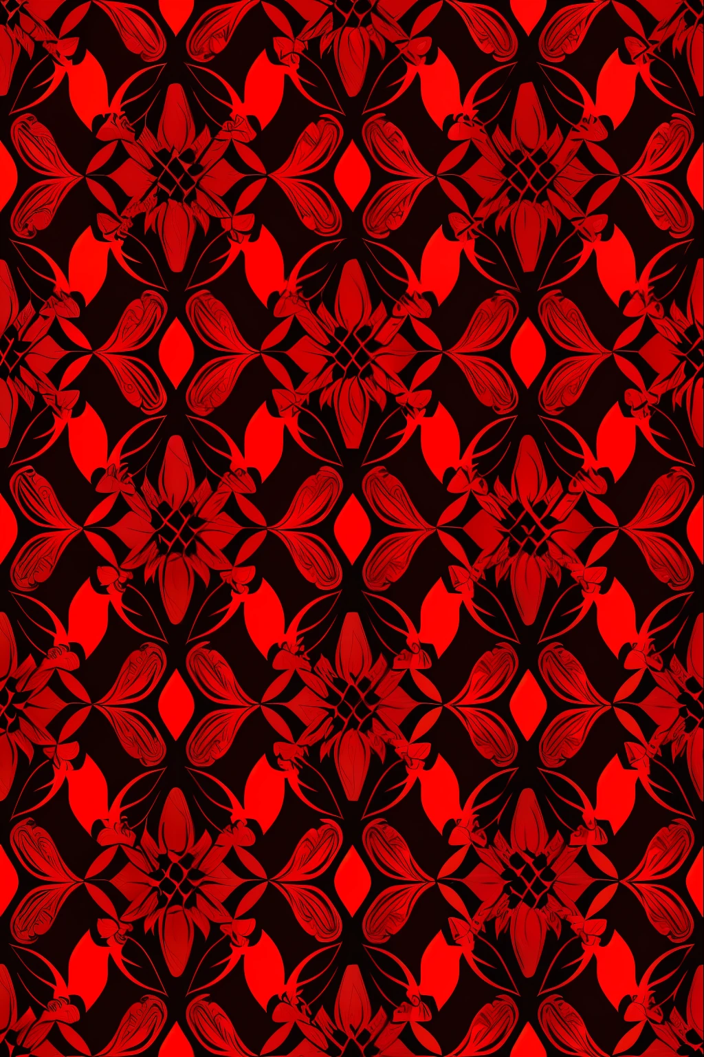 abstract pattern, red, fundo black