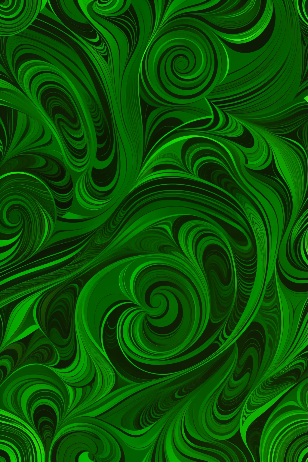 abstract pattern, verde escuro, fundo black