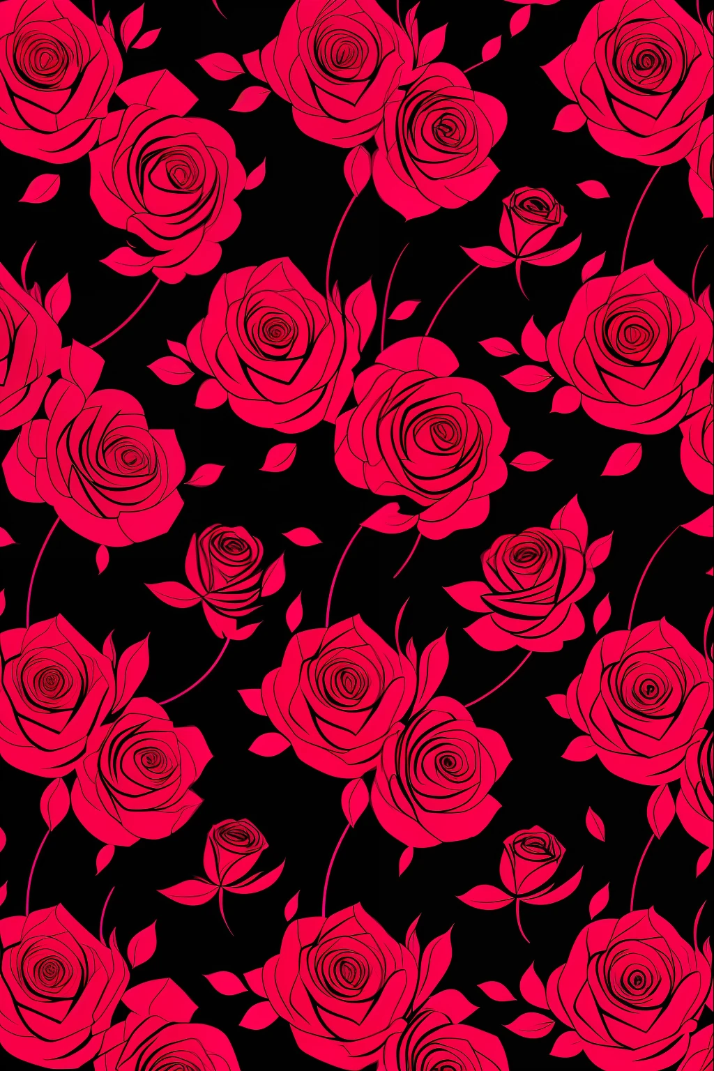 abstract pattern, rose color, fundo black