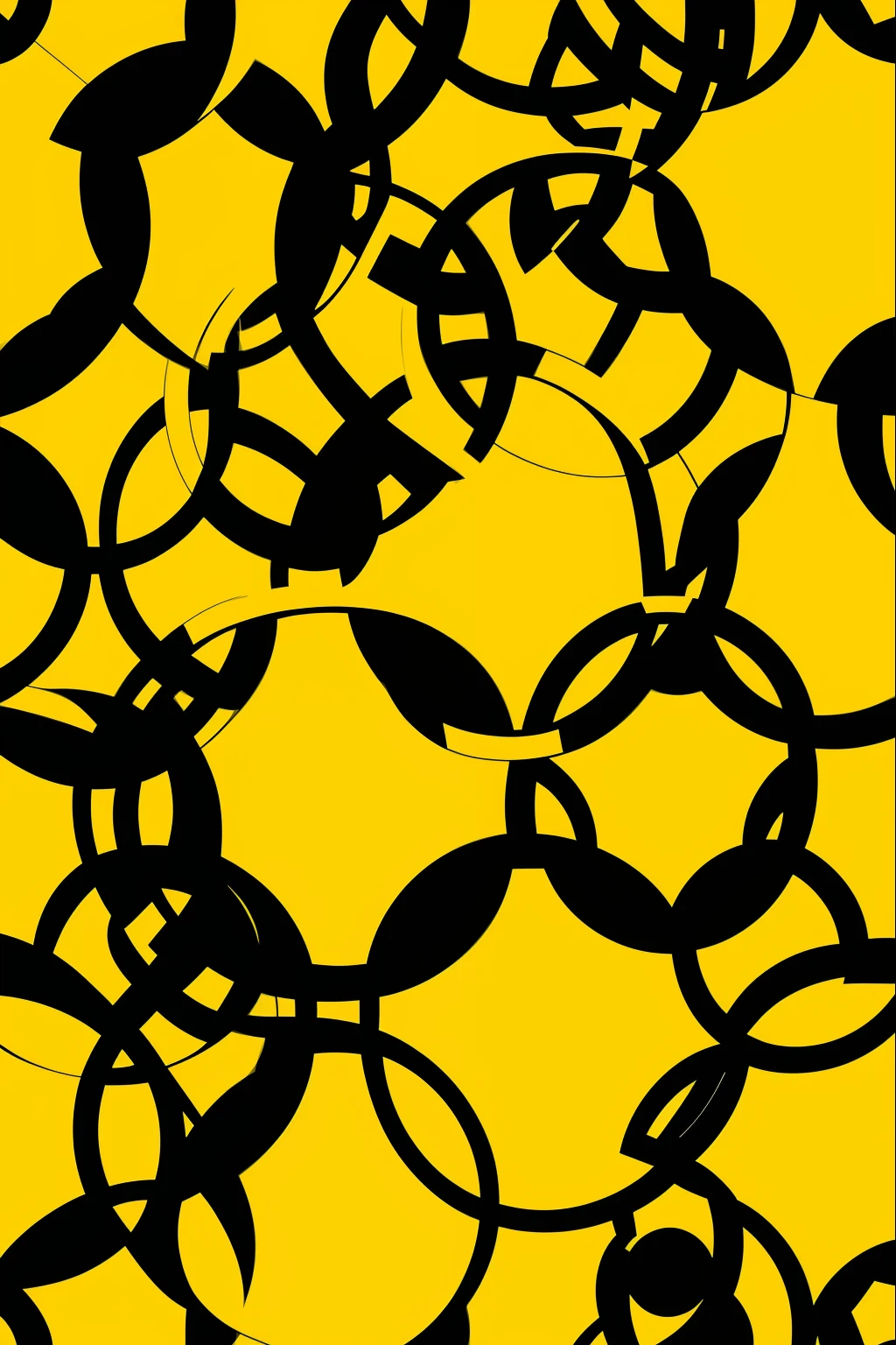 abstract pattern, amarelo, fundo black