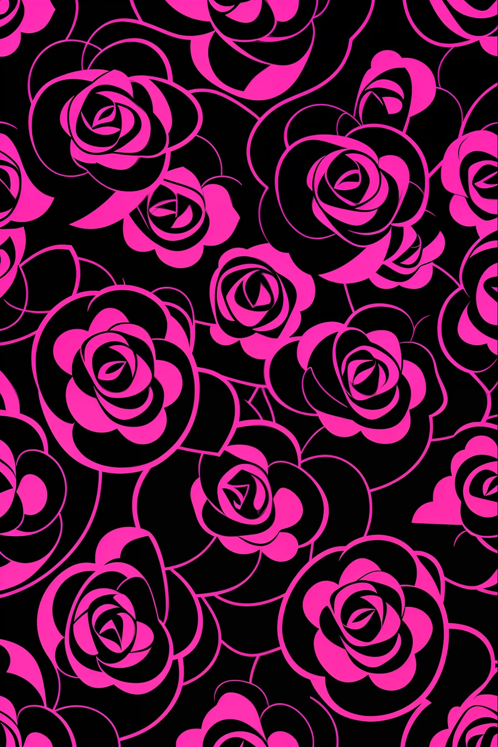 abstract pattern, Rosa, fundo black