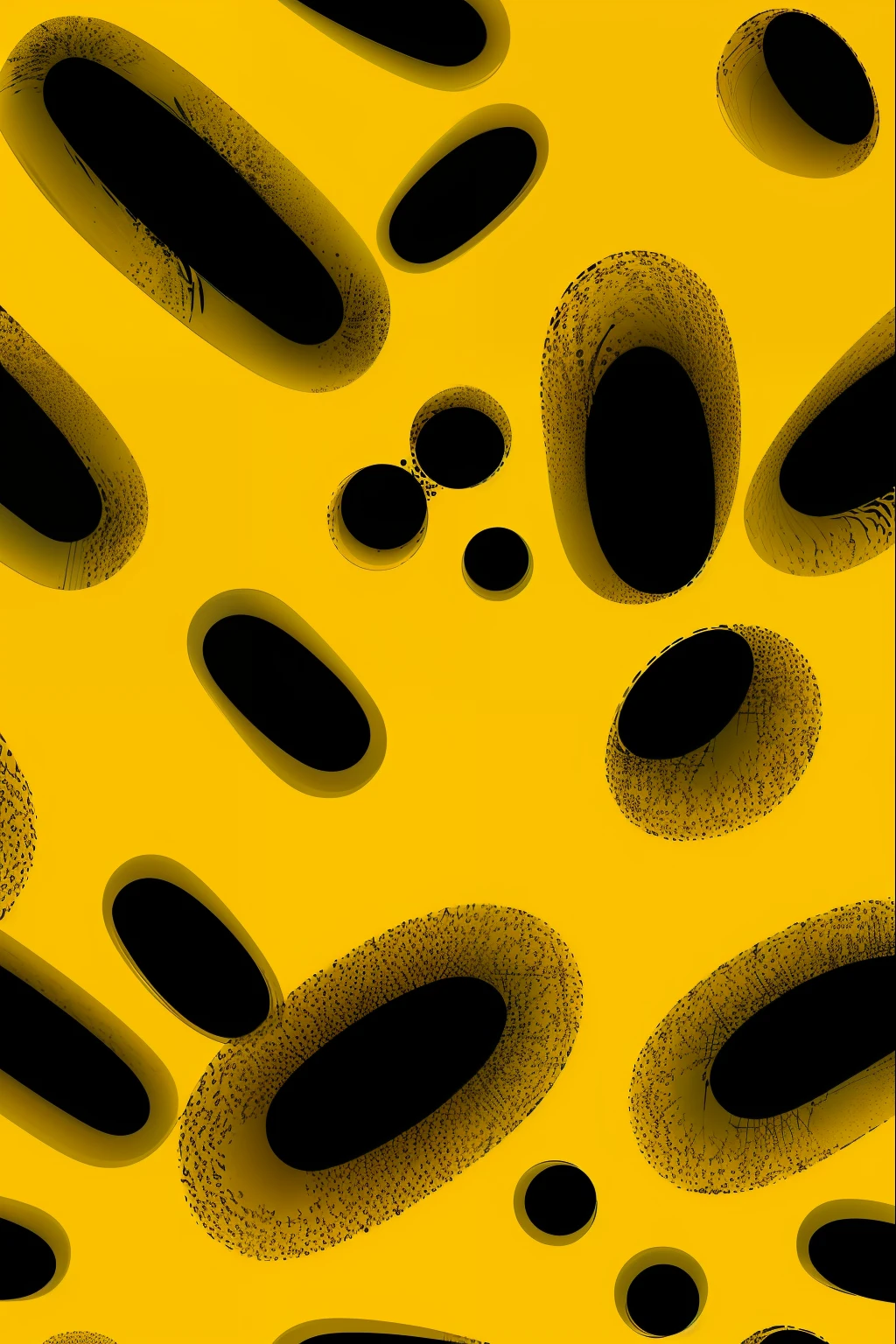 abstract pattern, amarelo, fundo black