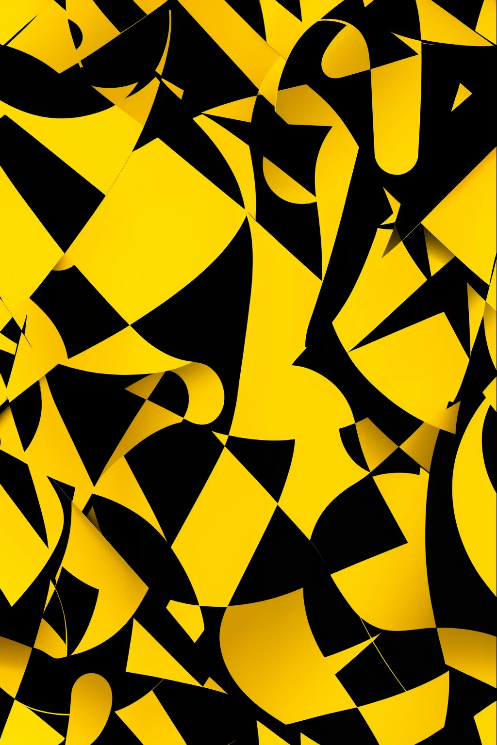 abstract pattern, amarelo, fundo black