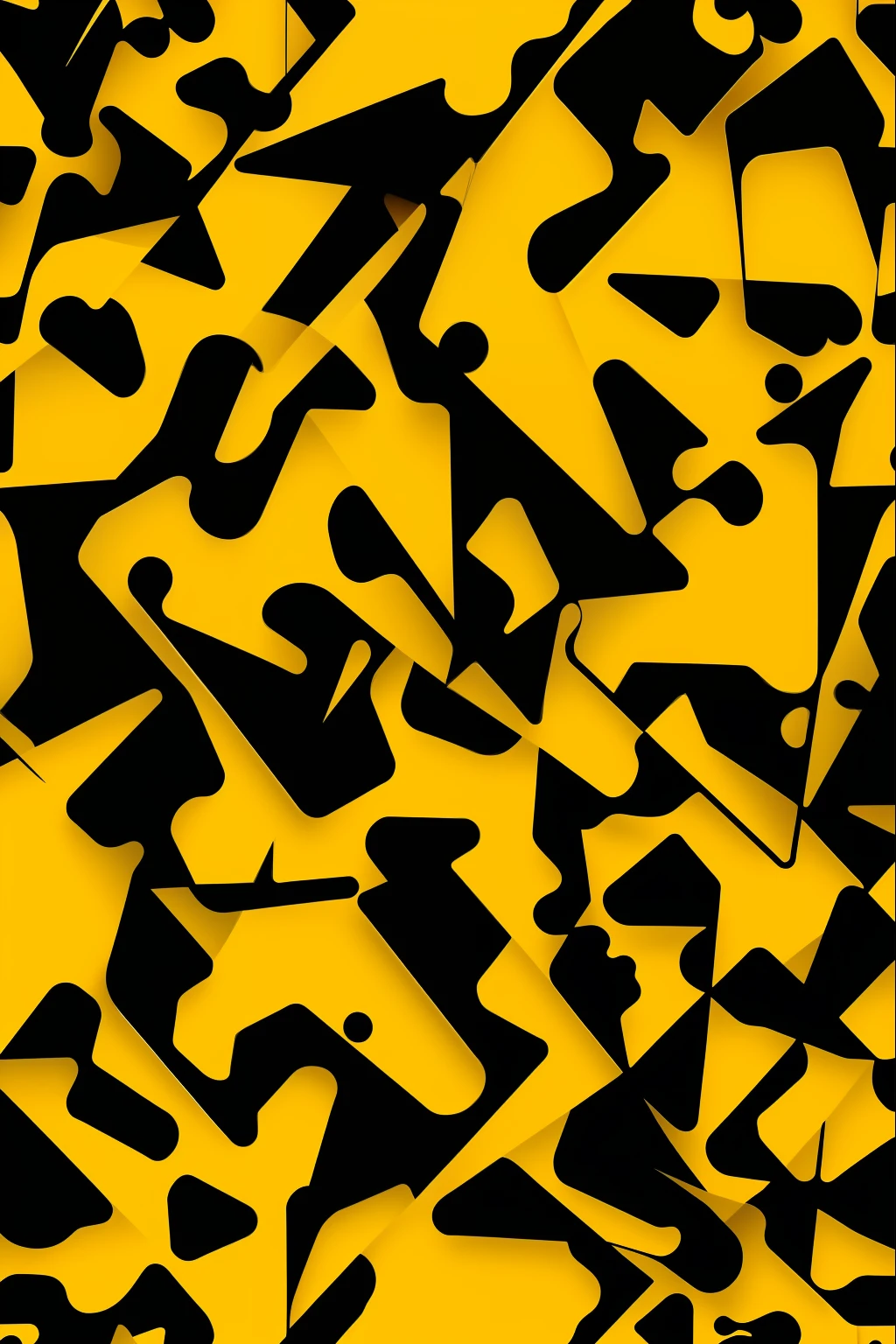 abstract pattern, amarelo rosa, fundo black