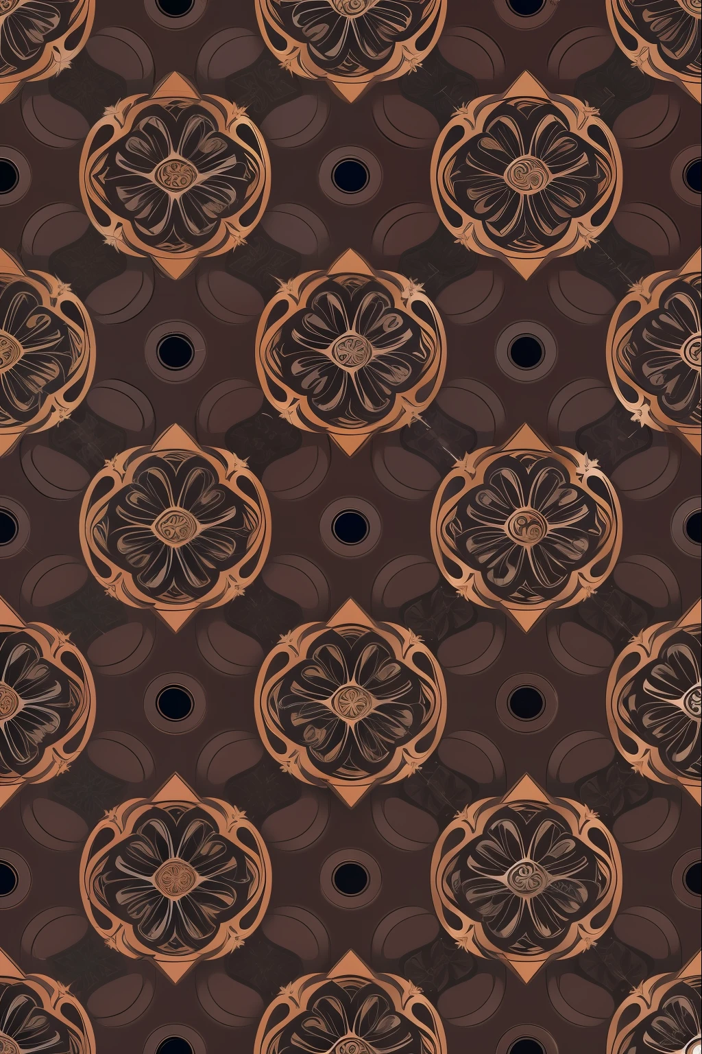 abstract pattern, castanho, fundo black