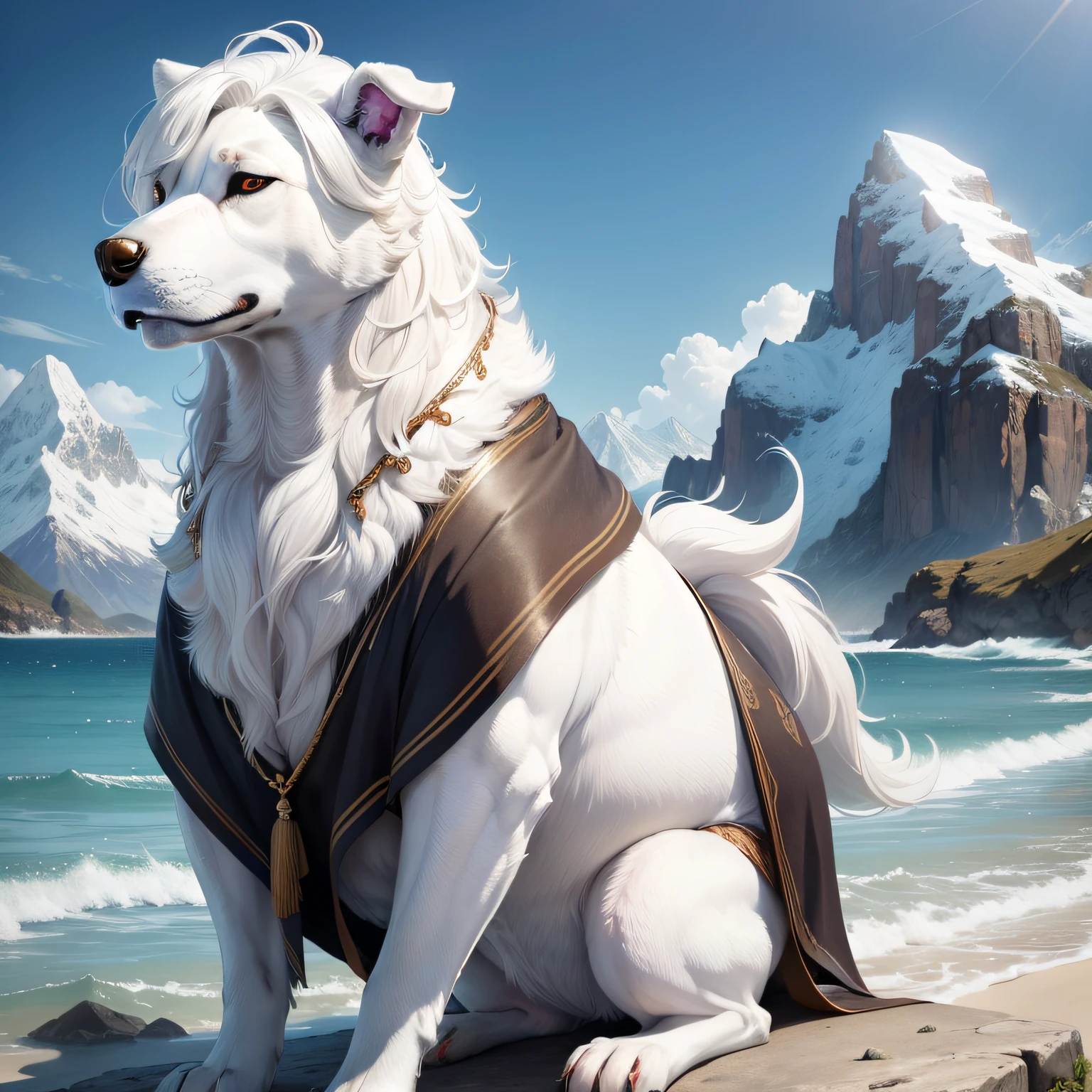 Based on dogs，Derived from the Classic of Mountains and Seas，Swallow everything，White hair all over，Handsome and powerful，