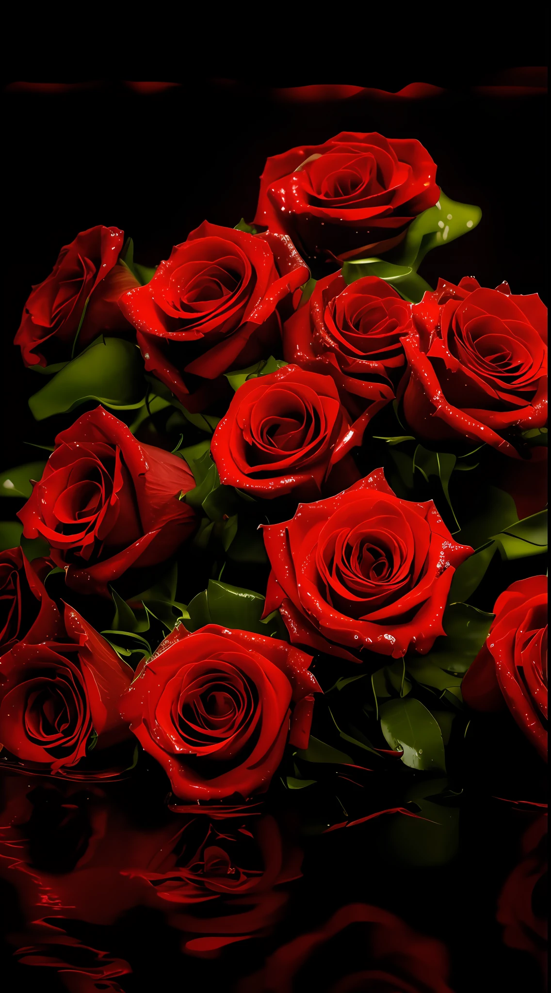 There are many red roses in the water, Red roses, roses in cinematic light, rosses, rosette, Black roses, rose background, a few roses, red roses at the top, small red roses, Red neon rose, Red rose, wallpaper hd, Romantic!!!, wallpaper - 1 0 2 4, Wallpaper 4k, wallpaper 4 k