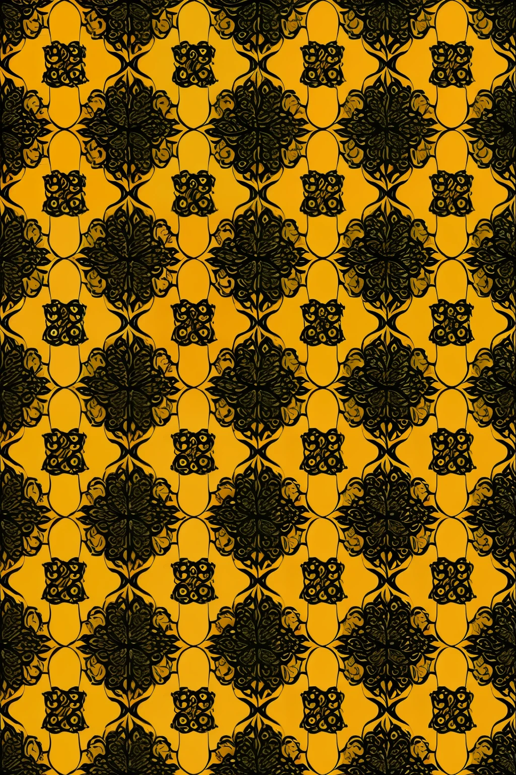 Bell pattern, amarelo, fundo black