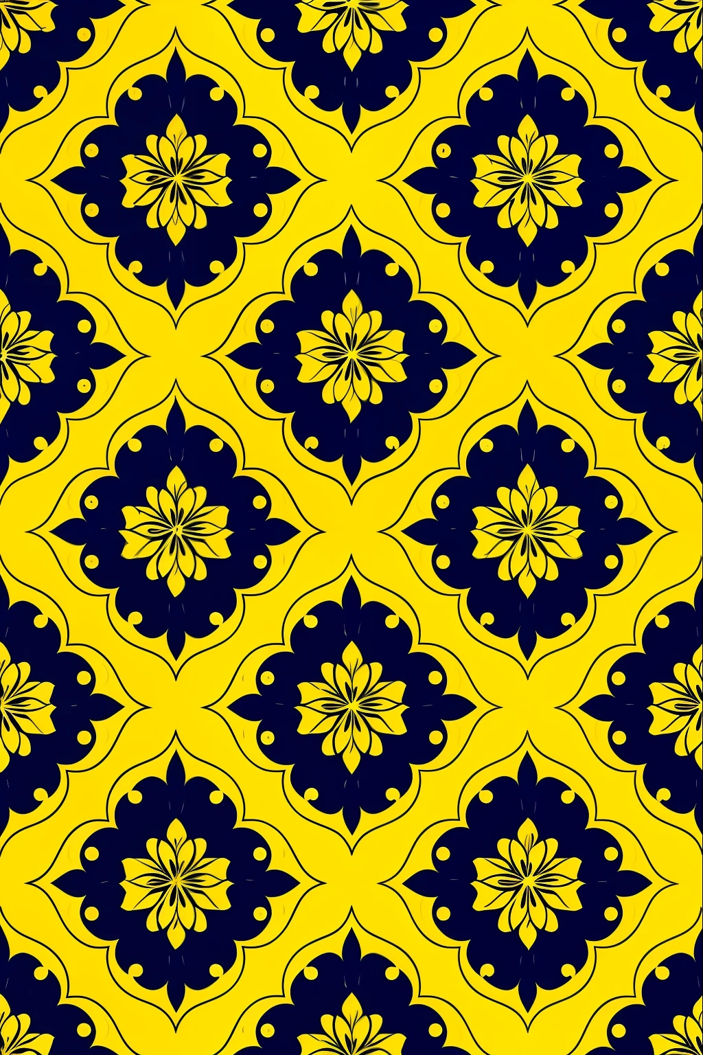 Bell pattern, amarelo, fundo black