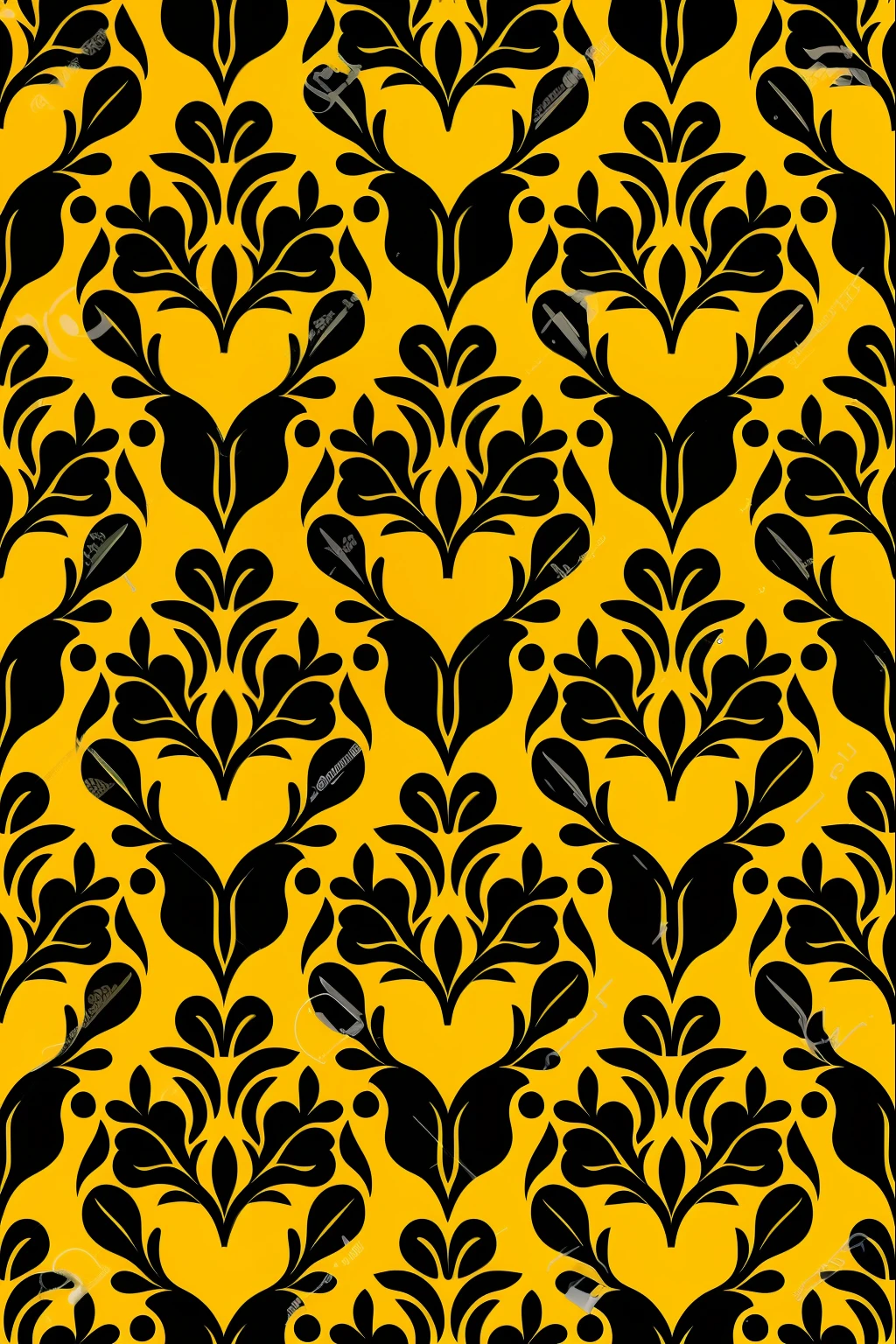 Bell pattern, amarelo, fundo black