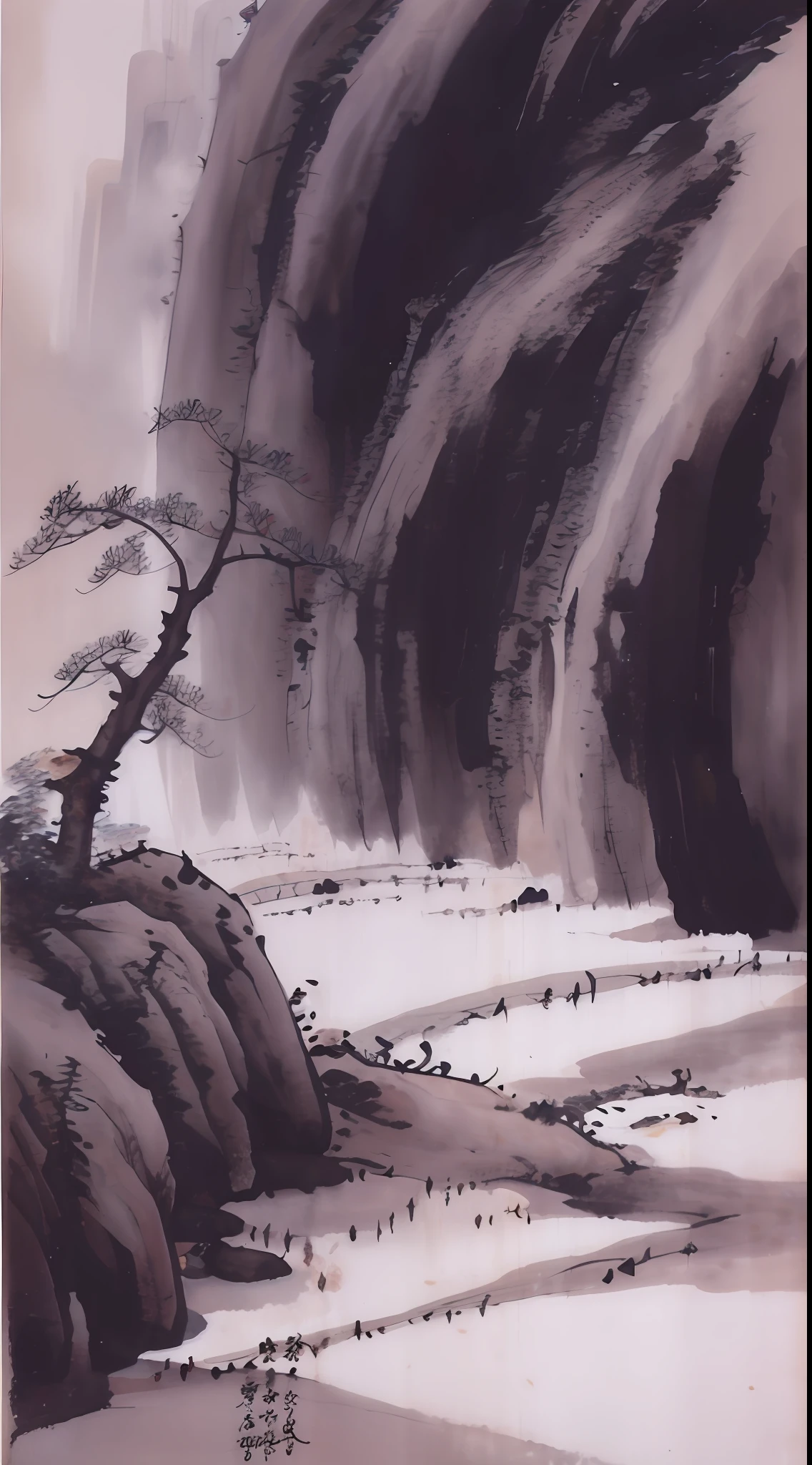 The artistic conception of ancient poetry integrates a variety of elements and the scene is atmospheric