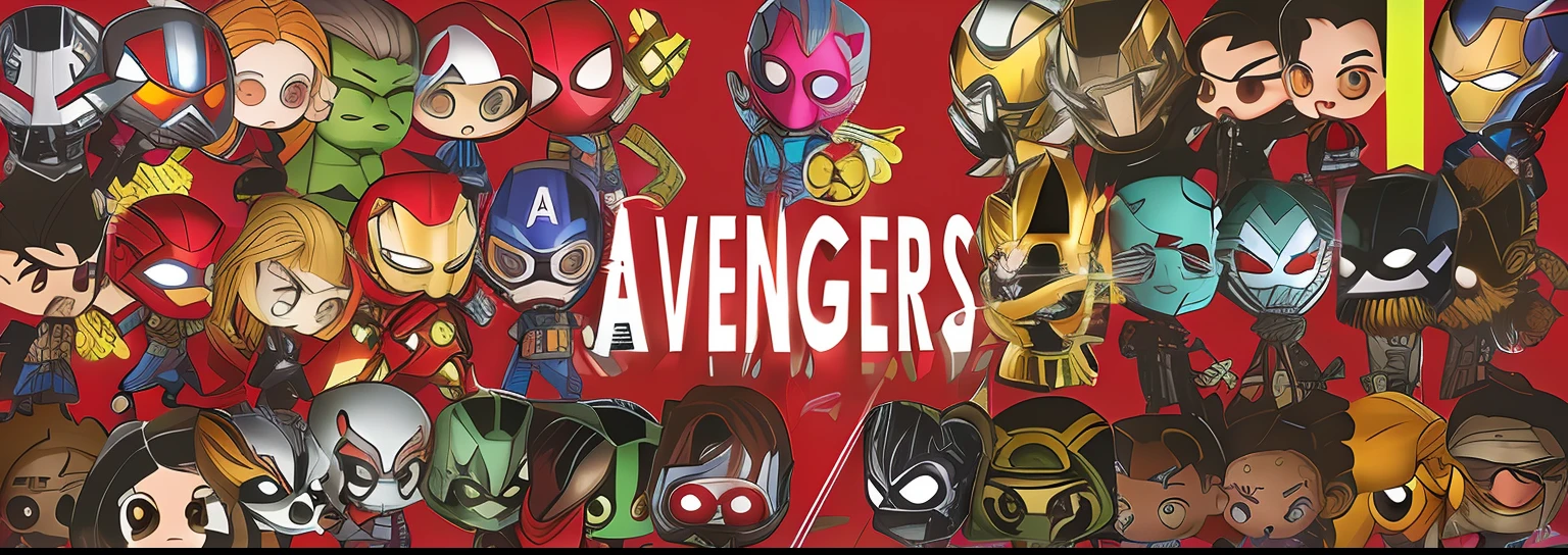 Avengers cartoon characters with different faces and hair, in style of marvel and dc, marvel style, Avengers, in style of marvel, marvel comics style, from avengers, marvel art, Microcontroller style, Marvel 8 0 S style, marvel japan coloring, marvel comics style, in style of marvel comics, The Avengers movie, The Avengers, The Avengers Endgame, style of marvel, Hot toys