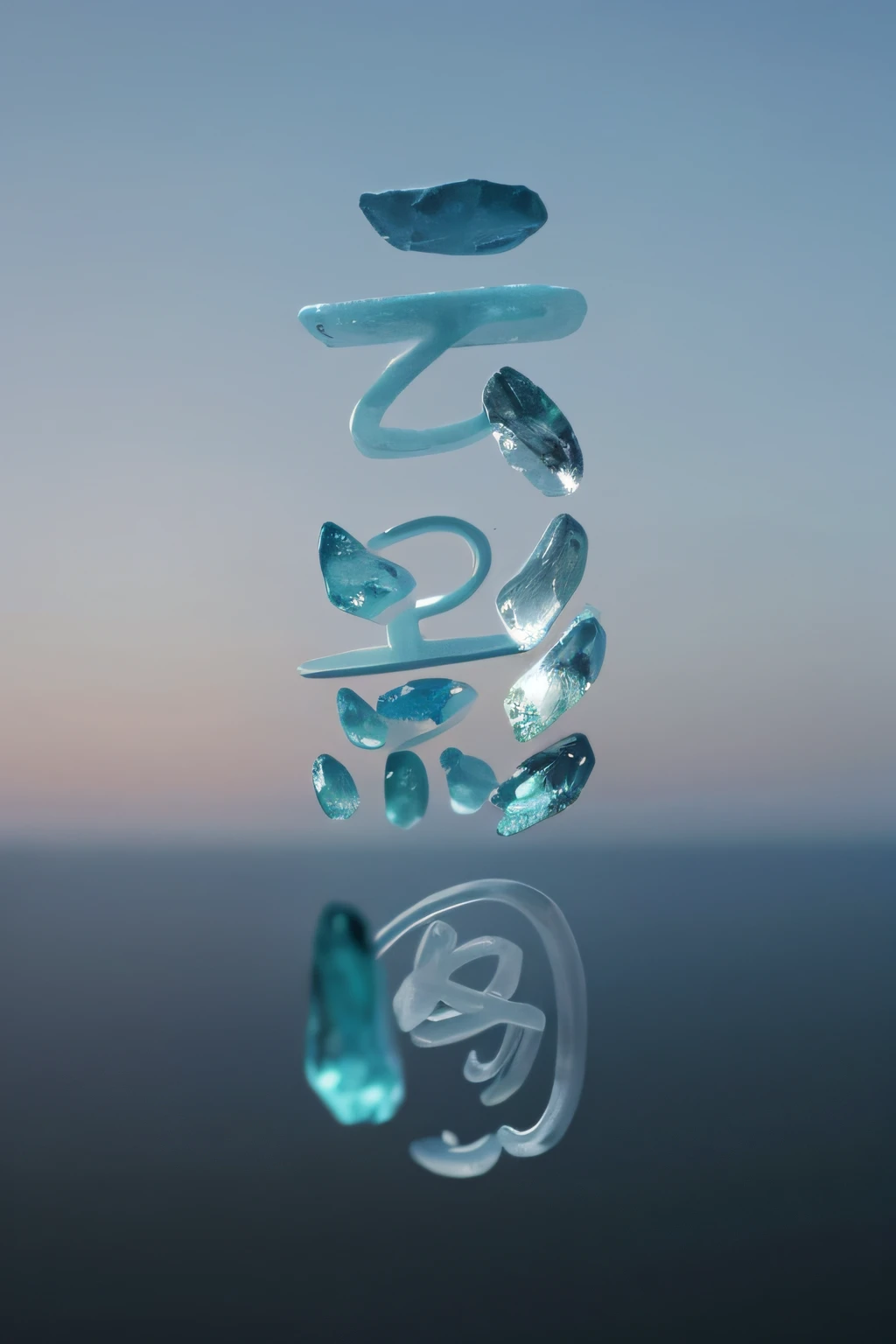 Blue sky blank cloud background，depth of fields，The focus is on crystal clear water droplets，suns