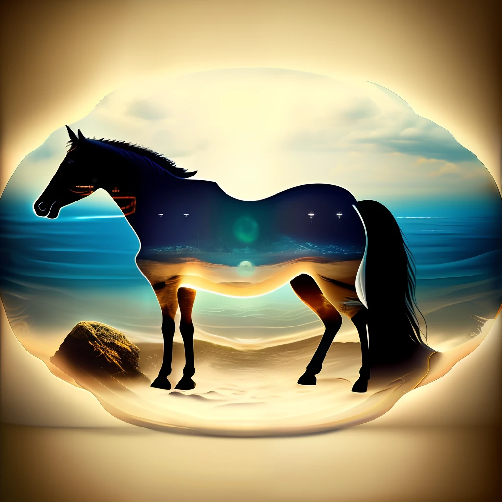 digitalart Cats Under the sea band One horse Guitar Music