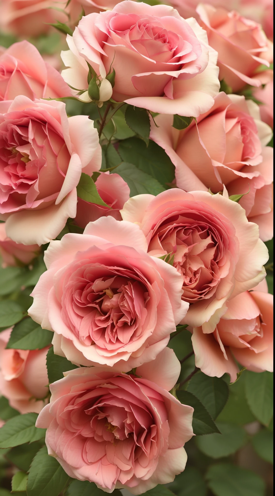 Many pink roses grow in the garden, rose-brambles, rosa bonheurn, Rozen Maiden, Rose, rose twining, light pink tonalities, Blushing, Incredibly beautiful, natural point rose', rosette, Soft blush, beautifully, crown of mechanical peach roses, beautiful aesthetic, Beautiful and elegant, Fragrant plants, crown of peach roses