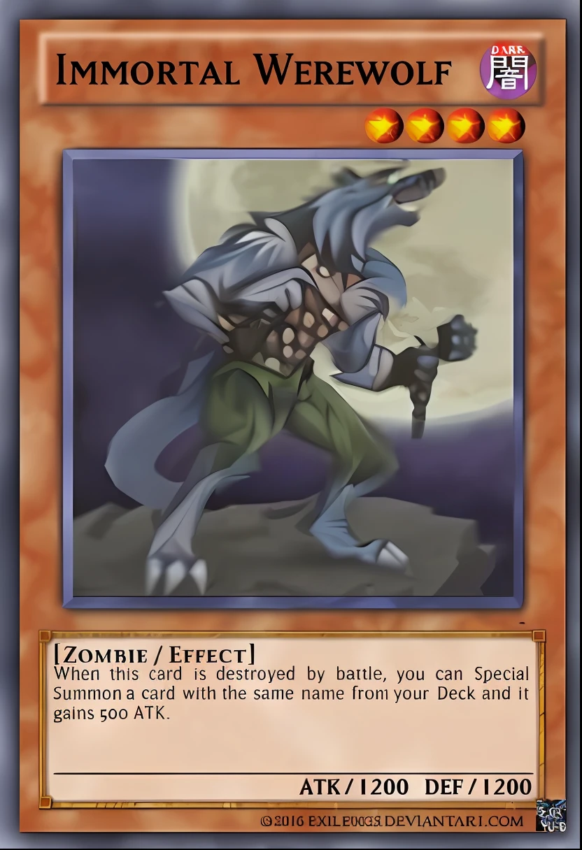 a card with a picture of a werewolf on it, muscular werewolf, yugioh style, demon-fang gnoll, dog - faced muscular goblin, goblincore, tall emaciated man wolf hybrid, zoomorphic, grim - wolf, dire wolf, a humanoid mosquito wolf, stupid idiot cryptid, yugioh card, a minotaur wolf