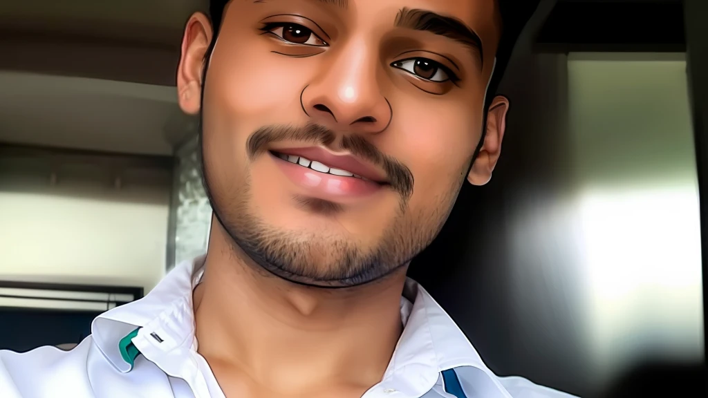arafed man in a white shirt posing for a picture, without beard, with accurate face, very very low quality picture, vastayan, vinayak, around 1 9 years old, selfie photo, jayison devadas, portait photo profile picture, good looking face, ayan nag, candid picture, without helmet, facebook profile picture, inspired by Saurabh Jethani
