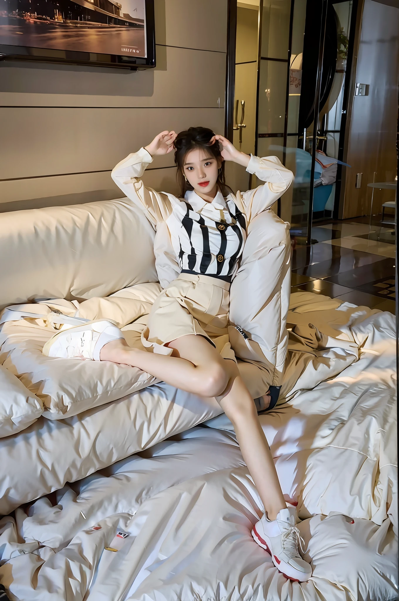 best qualtiy, tmasterpiece, 超高分辨率, (realisticlying:1.4), teens girl, Juvenile