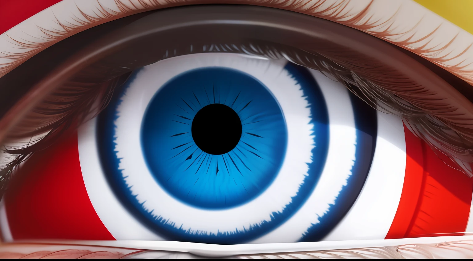create an eye with flag of France, french eye, France Eye Realistc, realista, foto realista, qualidade alta, camera cannon, Eye and flag of France