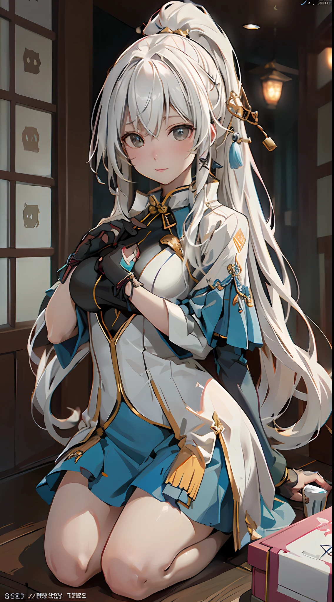 ((best qualtiy)), ((tmasterpiece)), (the detail:1.4),, Ayaka Kamisato ,long white hair,Qi bangs,High ponytail,Beer kegs,drinking alcohol,hdr(HighDynamicRange),Ray traching,NVIDIA RTX,Hyper-Resolution,Unreal 5,Subsurface scattering、PBR Texture、post-proces、Anisotropy Filtering、depth of fields、maximum definition and sharpness、Many-Layer Textures、Albedo e mapas Speculares、Surface coloring、Accurate simulation of light-material interactions、perfectly proportions、rendering by octane、Two-colored light、largeaperture、Low ISO、White balance、the rule of thirds、8K raw data、