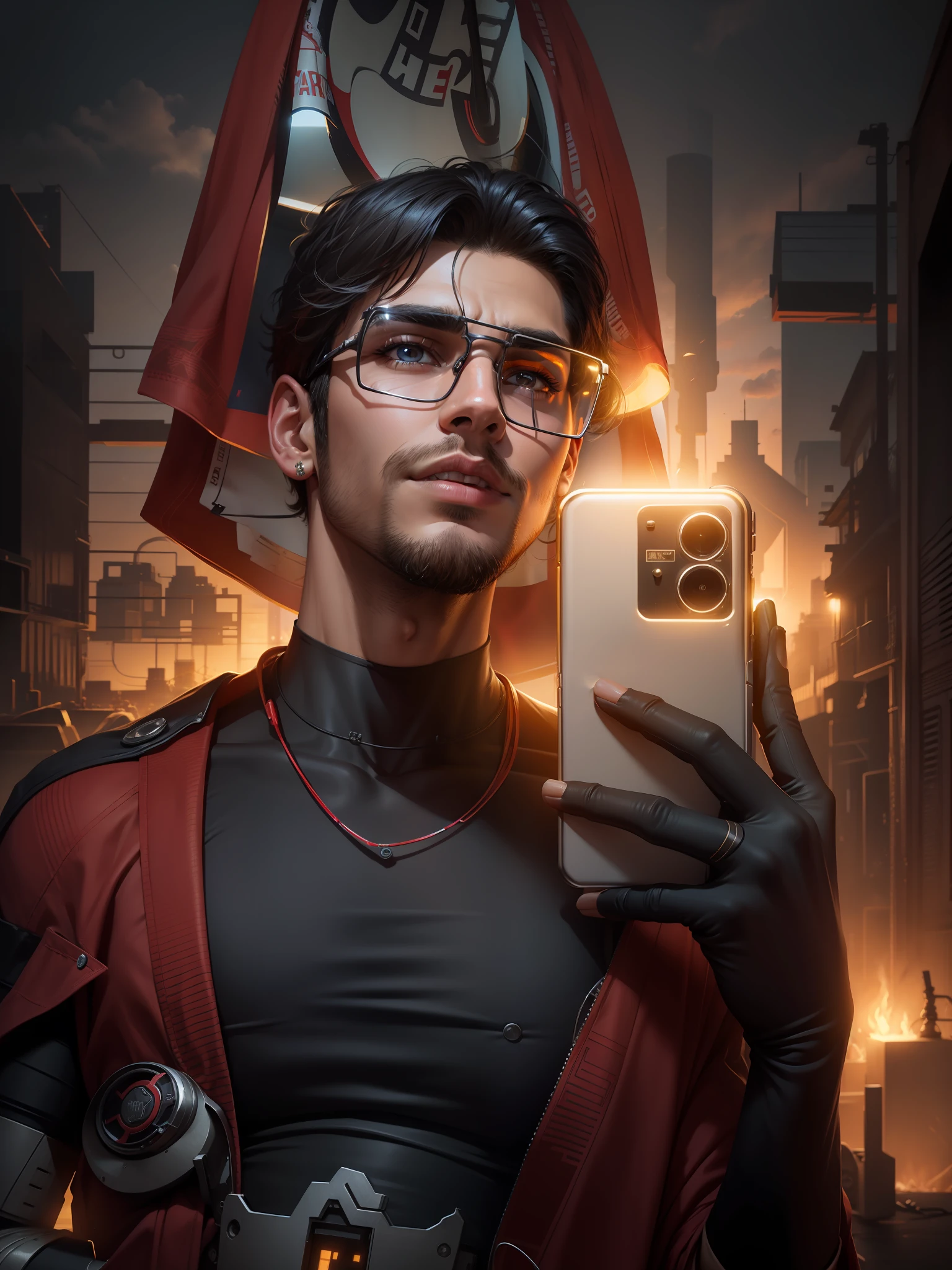 Background change cyber Pankh handsome boy realistic face 8k quality
