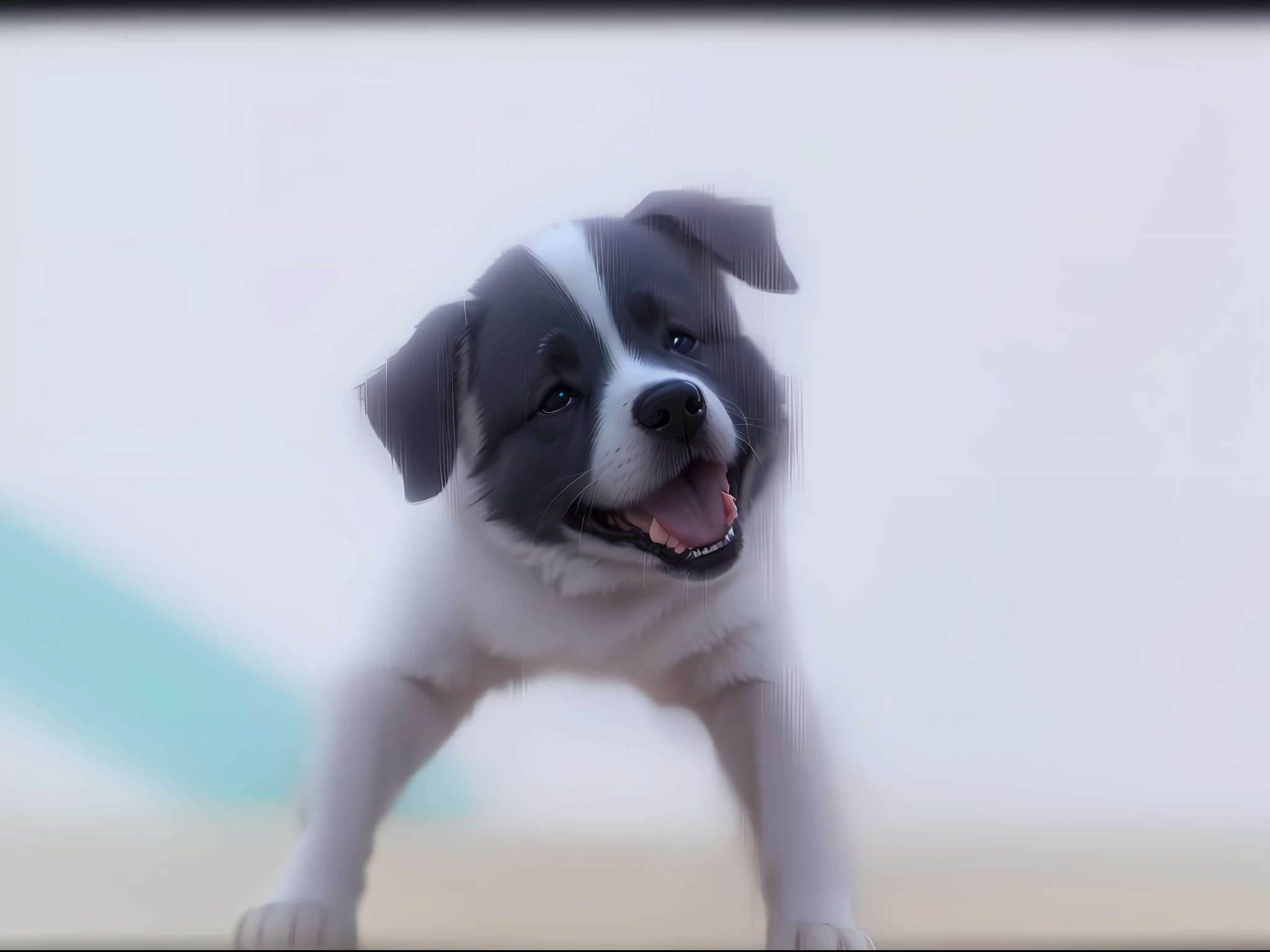 Positive dog,4k,high qulity,tmasterpiece,Smart complement,From a distance, it is the original picture,Up close, it's the dog smiling at you