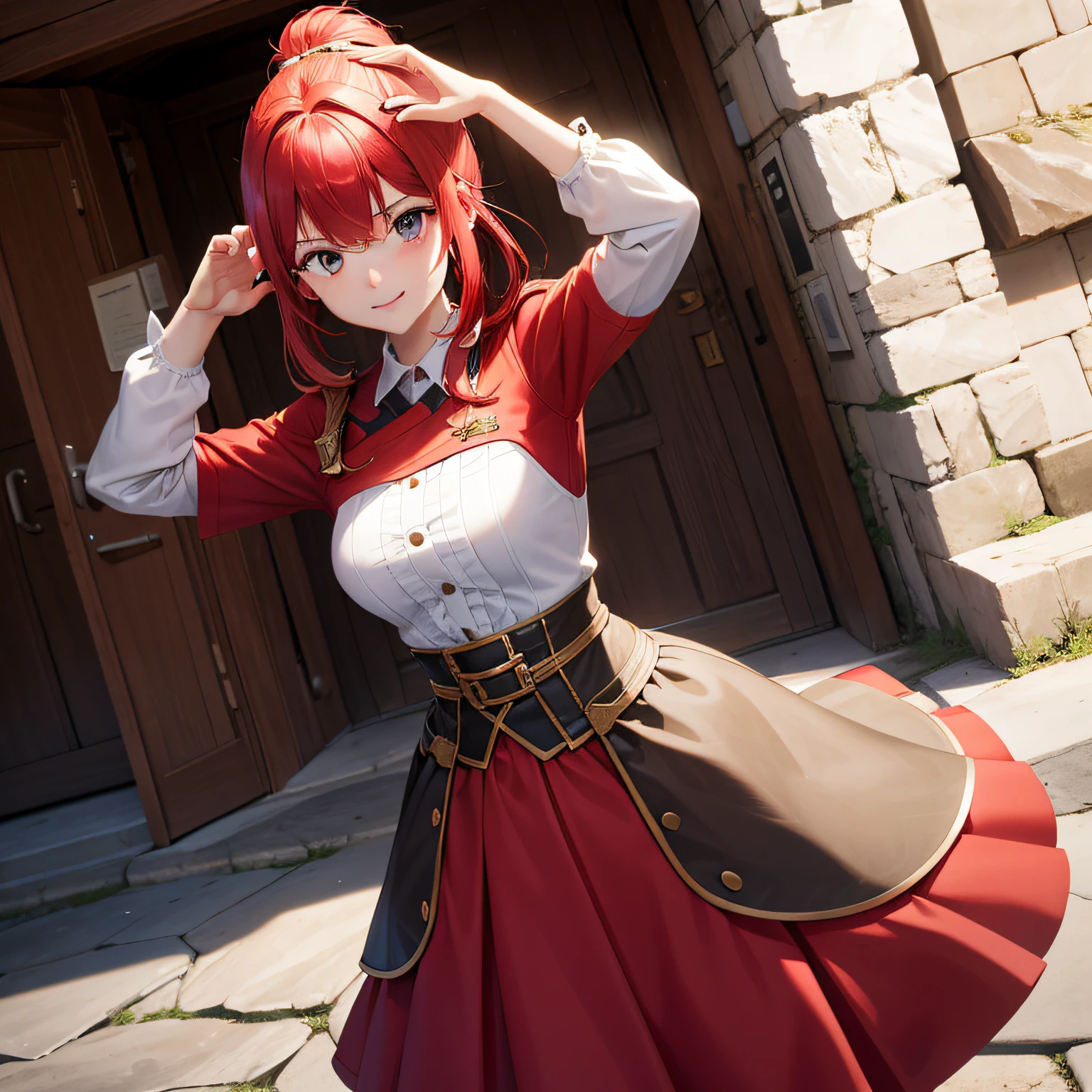 Red-haired girl，guard，freshen