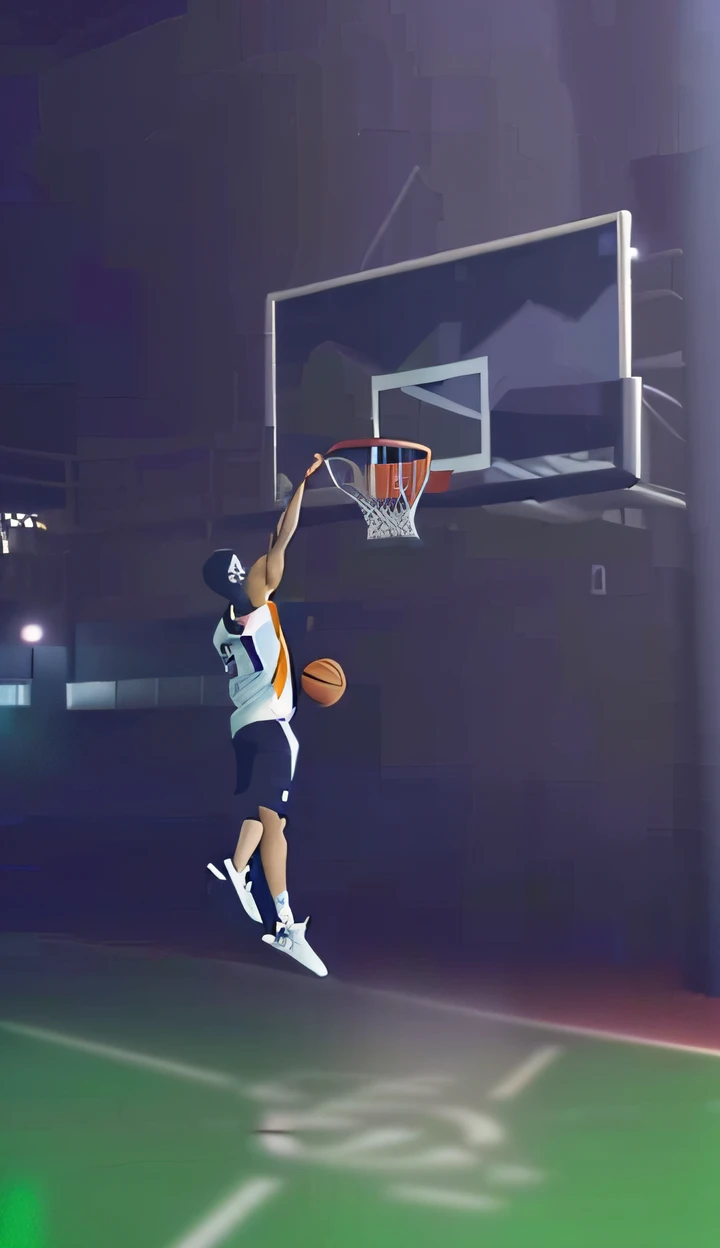 Dunking, scence of slam dunk,basketball ball, Slam Dunk,