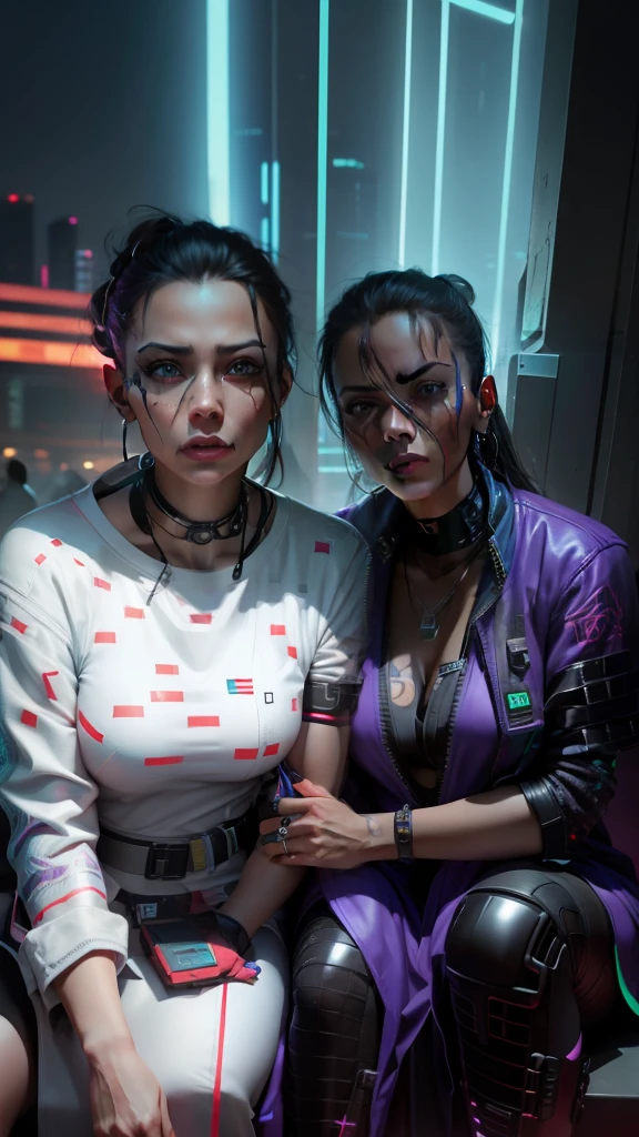 Change background cyberpunk, realistic face, 8k, ultra realistic