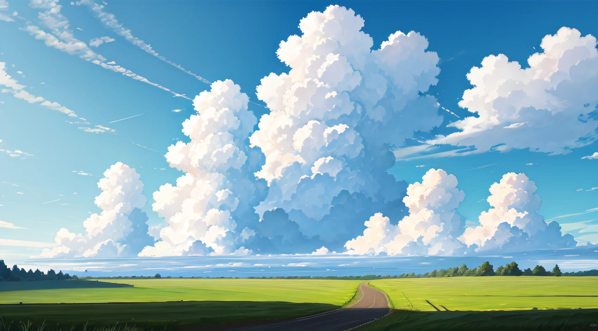 blue sky bush cloud cumulonimbus sun grass mountain no people road sign rural landscape sign sky summer sun tree