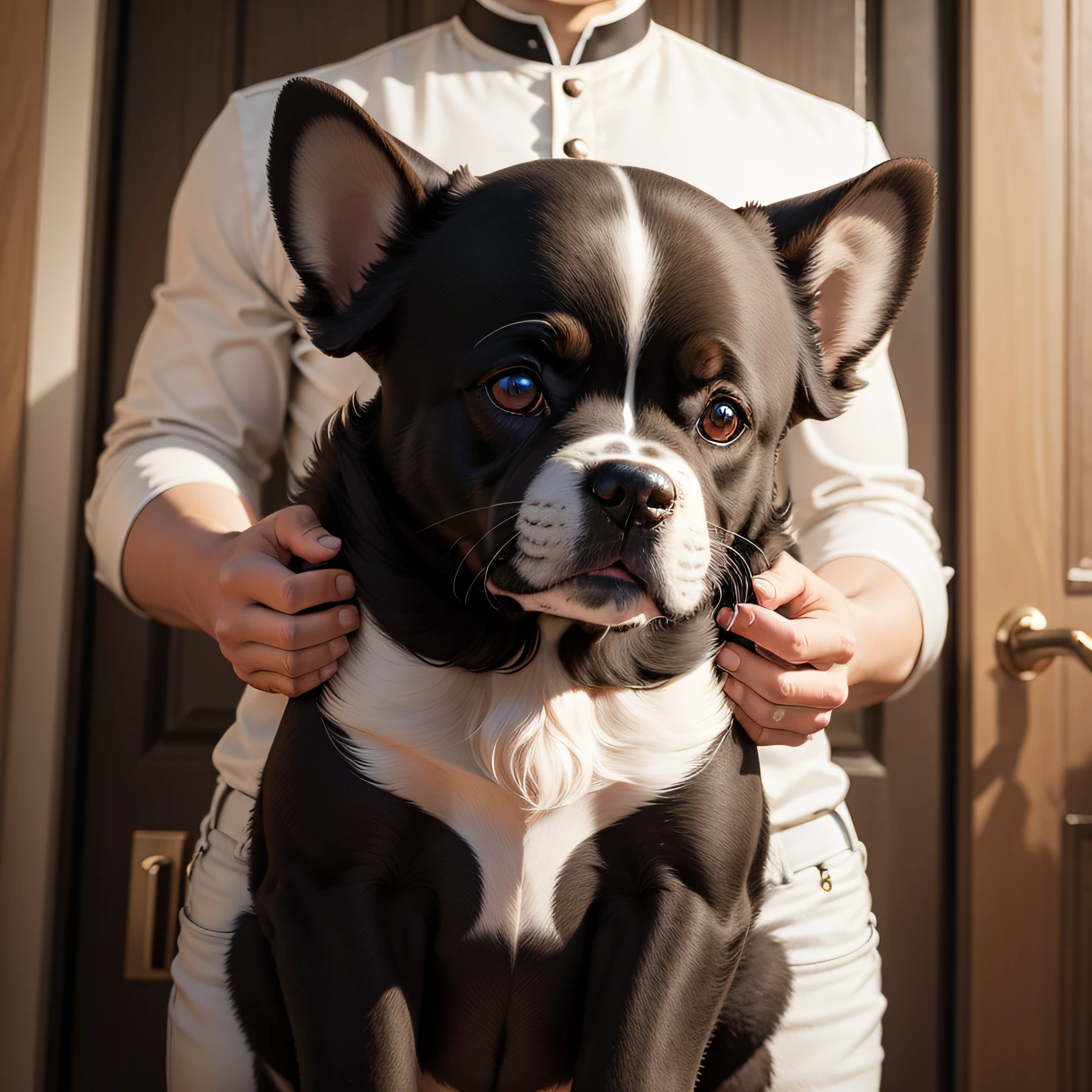 cachorro de porte grande da cor preta