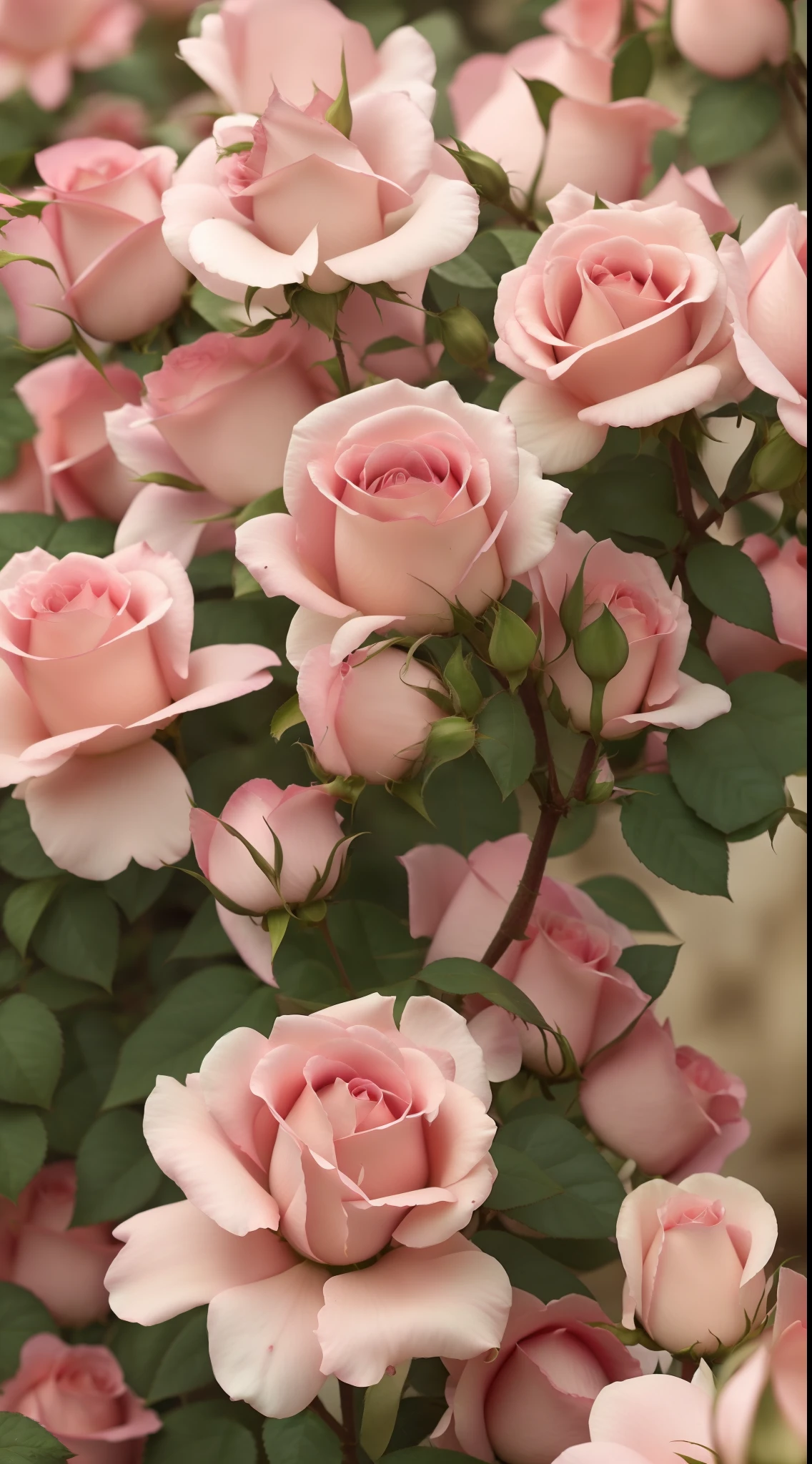 Many pink roses grow together in the garden, rosa bonheurn, rose-brambles, Rose, Rozen Maiden, light pink tonalities, beautifully, rose twining, Incredibly beautiful, victoriana, Just beautiful, Blushing, Very beautiful, stunningly beautiful, Rose garden, achingly beautiful, Uptrend ,, pink rosa, Unbelievably beautiful, Old English, shaded