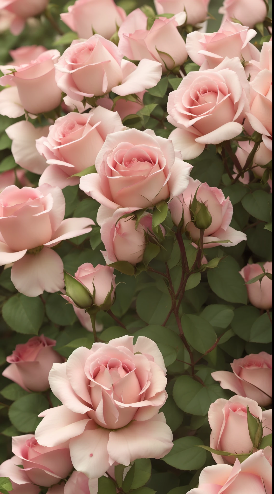Many pink roses grow together in the garden, rosa bonheurn, rose-brambles, Rose, Rozen Maiden, light pink tonalities, beautifully, rose twining, Incredibly beautiful, victoriana, Just beautiful, Blushing, Very beautiful, stunningly beautiful, Rose garden, achingly beautiful, Uptrend ,, pink rosa, Unbelievably beautiful, Old English, shaded