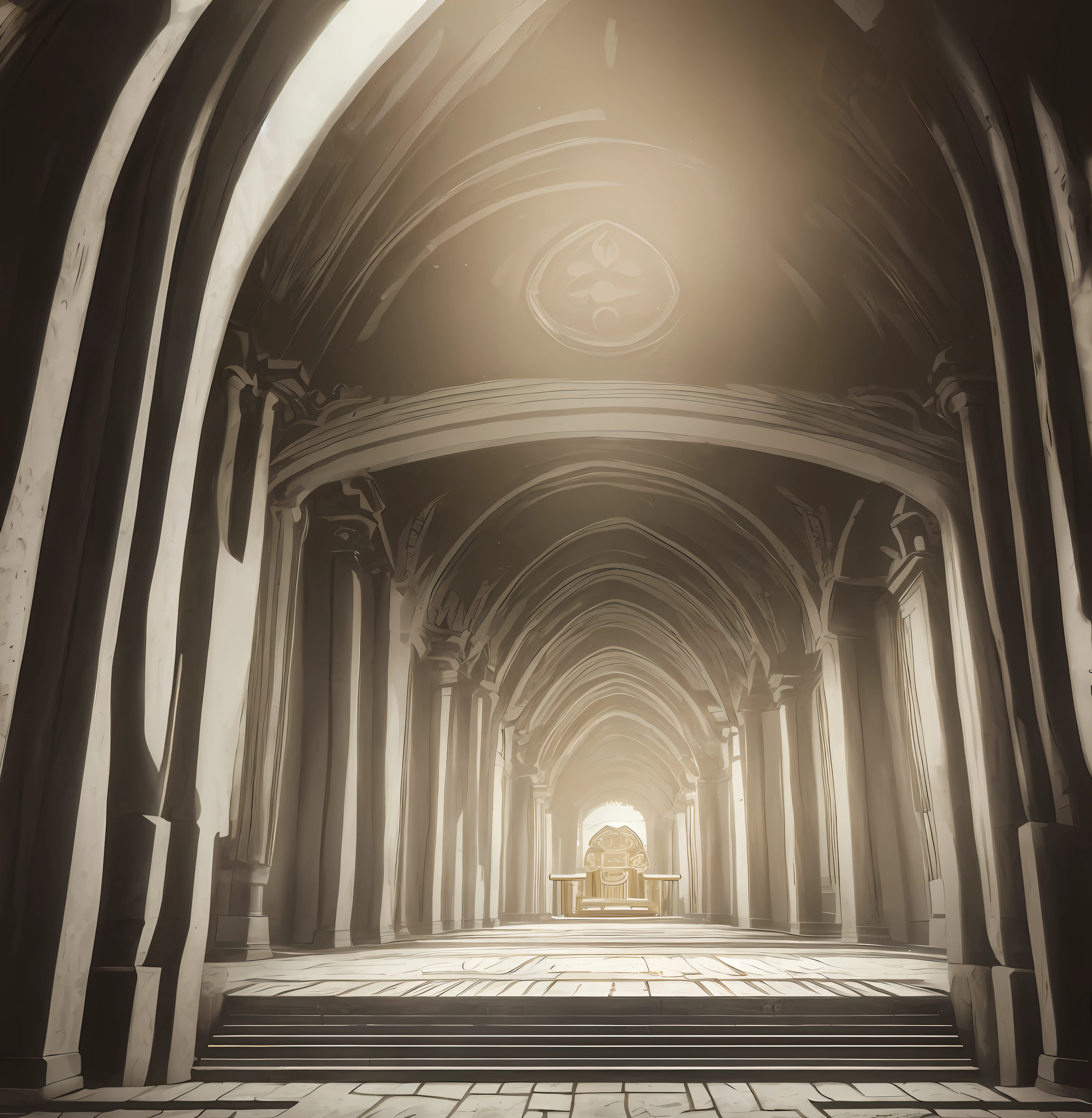 Um palacio dentro de uma caverna no subsolo, brilhante e bonito, Banners bonitos, um trono mais a frente, Palace in basement, com um trono, subsolo, Palace in basement, belo,4k,obra-prima, Perfect illustration, soft-lighting, papel de parede