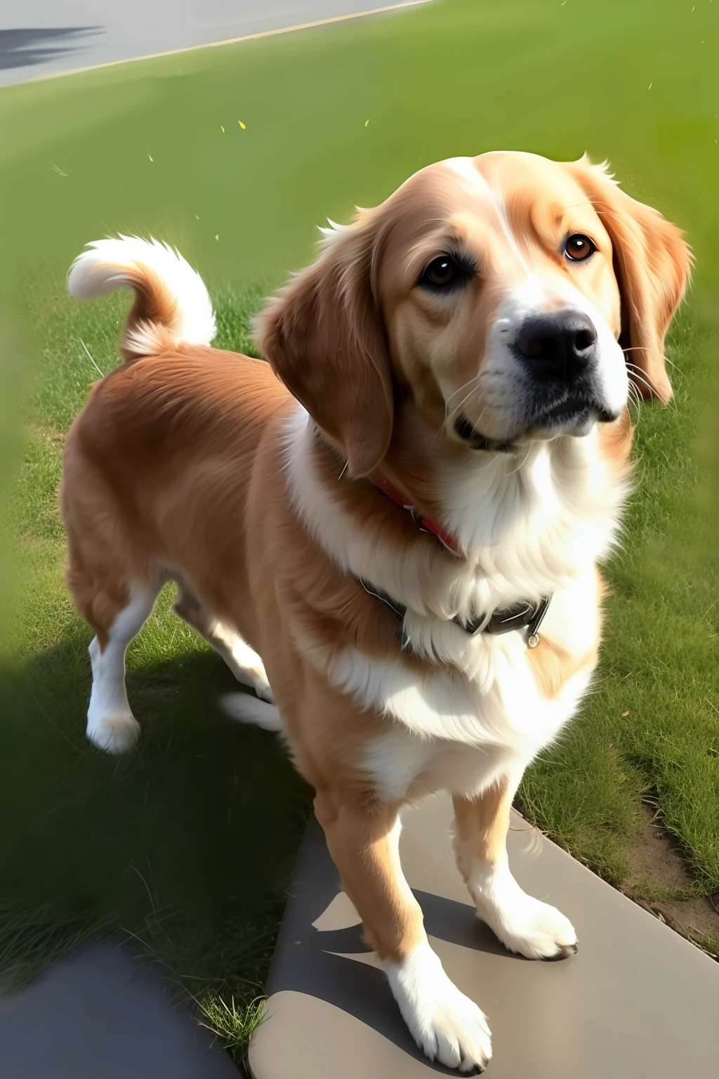 Dog with wing