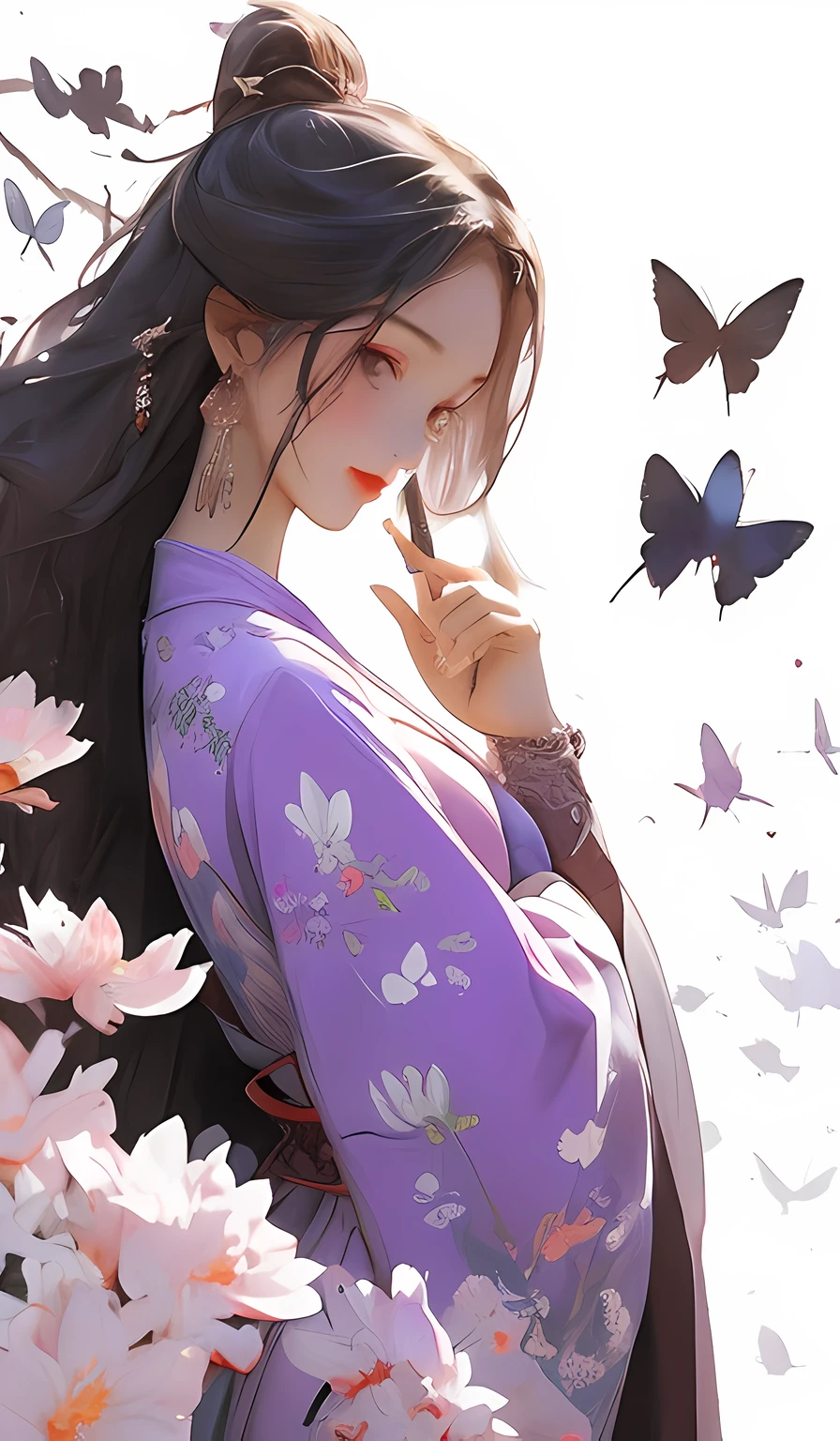 (tmasterpiece:1.2,high qulity),(pix:1.4),(Song dynasty strokes:1.4)(wide wide shot,in a panoramic view:1.2),(panoramic lens:0.95),(panoramic lens,Macro lens:1.25),dynamic angle,ssee-through,highs,
tmasterpiece,best qualtiy,8k,insanely details,intricately details,hyper-detailing,Ultra high quality,High Chinese ancient Chinese architecture braids(a matural female:1.5),With his head bowed,(Cold attitude:1.2),
Eyebrows like early spring willow leaves,Often bring rain and hate clouds,The face is like a peach blossom in March,Implied amorous month。 Slender waist curled,The bound swallow lazy warbler is lazy,Sandalwood mouth light,Butterfly chaos that tempts bees crazy。 Enchanting,Beautiful jade fragrance,
Tense shots(The sky glows red,Visual impact,Give posters a dynamic and visually striking look:1.2),Close-up Shot Shot,(Analog lenses,Macro lens:1.25),(detailed face description),(Detailed hair description),(Detailed description of clothes),
{Extremely Exquisite Beauty},(Detailed eyes description),((delicated face)),(Beautiful and detailed facial depiction),
(beauitful face),rosto magro,slim,Oval face,s the perfect face,delicated face,eye detailed,Milky skin,(full bodyesbian:1.8),whaite hair,Purple clothes