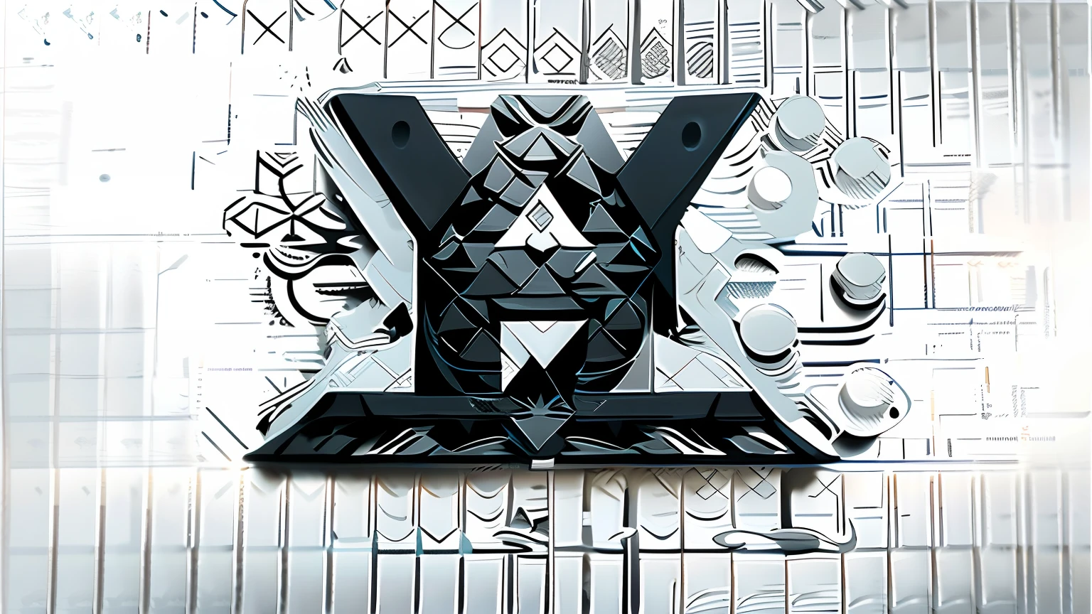 Black and white photo of the letter W on marble surface, black metal band logo, Black metal logo, void 1a, texturing xyz, Black and white logo, symmetrical logo, Wallpaper phone, venomize, Logo art, yzy gap, yung lean, inspired by Yu Zhiding, neil young design, virgil abloh, visual art