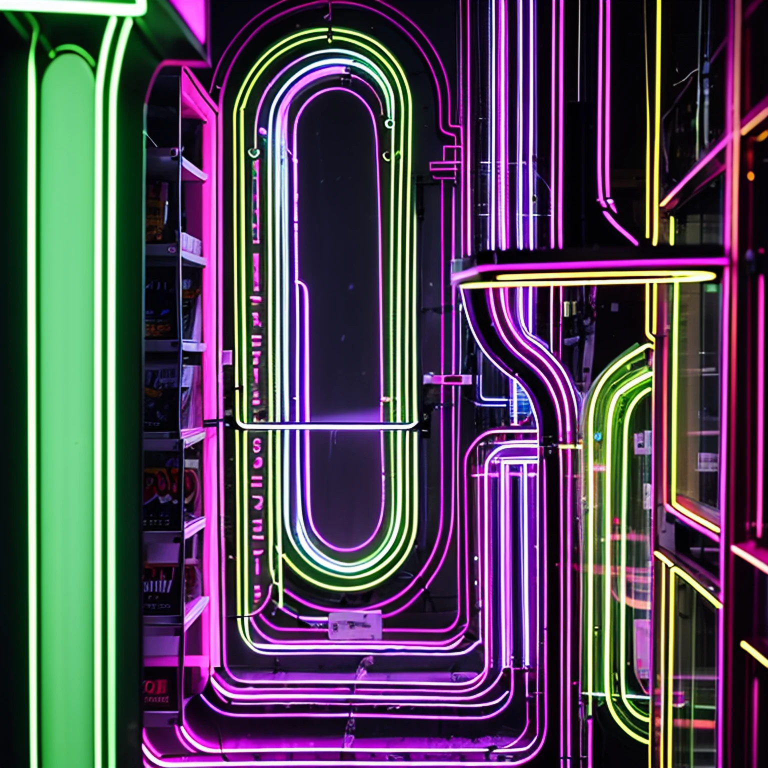 Neon letter I ,Green and purple lights on a black background, Neon letter three online, The letter I , The letter I, stylized neon, made of neon light, neon art style, Artificial neon signs, Neon art, Neon signs, neon lights sign, Neon electronic signage, Neon and add, Bright neon signage, Colorful neon signs, colored neons