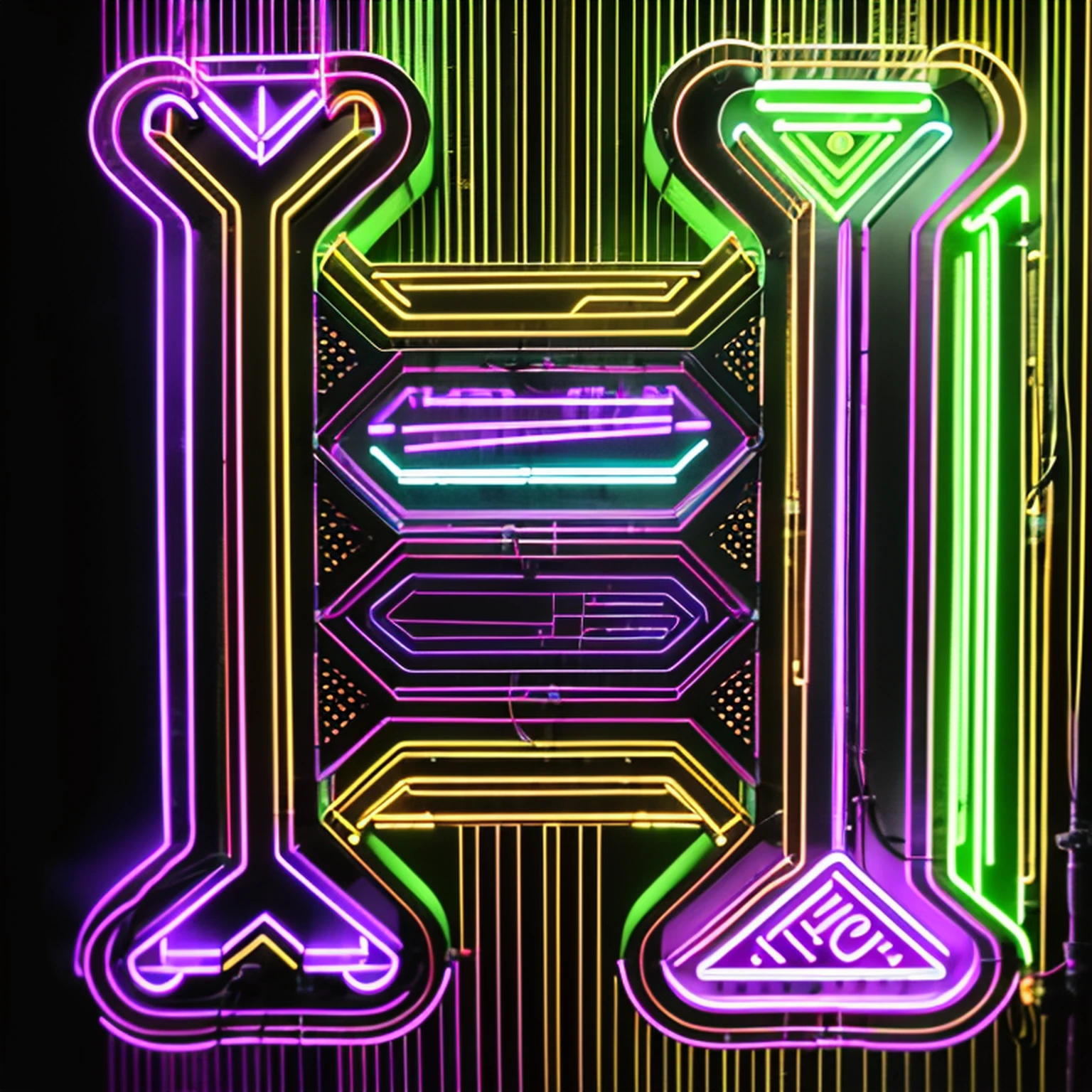 Neon letter I ,Green and purple lights on a black background, Neon letter three online, The letter I , The letter I, stylized neon, made of neon light, neon art style, Artificial neon signs, Neon art, Neon signs, neon lights sign, Neon electronic signage, Neon and add, Bright neon signage, Colorful neon signs, colored neons