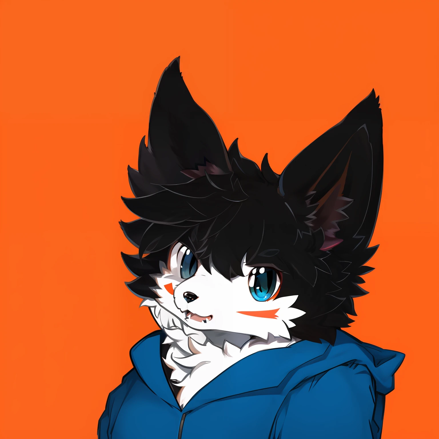 Anime cat with hoodie and red nose, furry furaffinity, fursona art, furry character portrait, fursona!!!!, furry fursona, furaffinity fursona, professional furry drawing, lineless, Furry character, fursona furry art commission, furred, trigger anime artstyle, in an anime style, wolf fursona, fursona commission