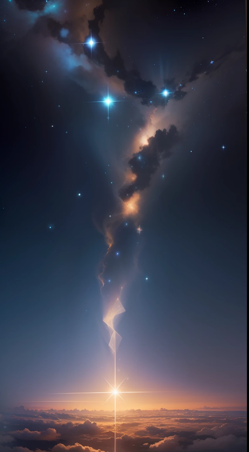 Uma grande janela de vidro transparente, overlooking the sky, milhares de estrelas brilhantes, constellations, master part, best quality, (Muito detalhado CG unidade 8k papel de parede) (best quality)