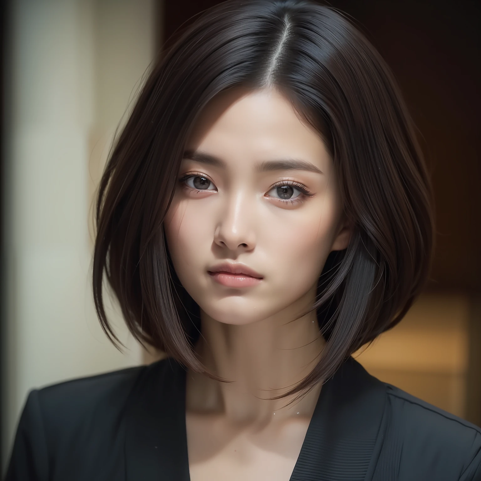 ((Best Quality, 8K, Masterpiece: 1.3)), Sharp: 1.2, Perfect Body Beauty: 1.4, Slim Abs: 1.2, ((Layered Hairstyle, :1.2)), (Good Girl Outfit: 1.1), (Indoor: 1.2), Wet: 1.5, Highly detailed face and skin texture, Detailed eyes, double eyelids, Look up at the lens,